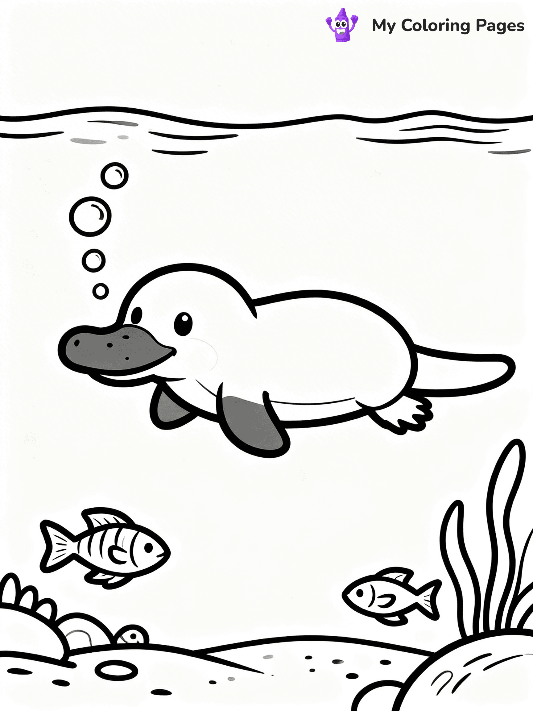 Platypus Coloring Pages - 6