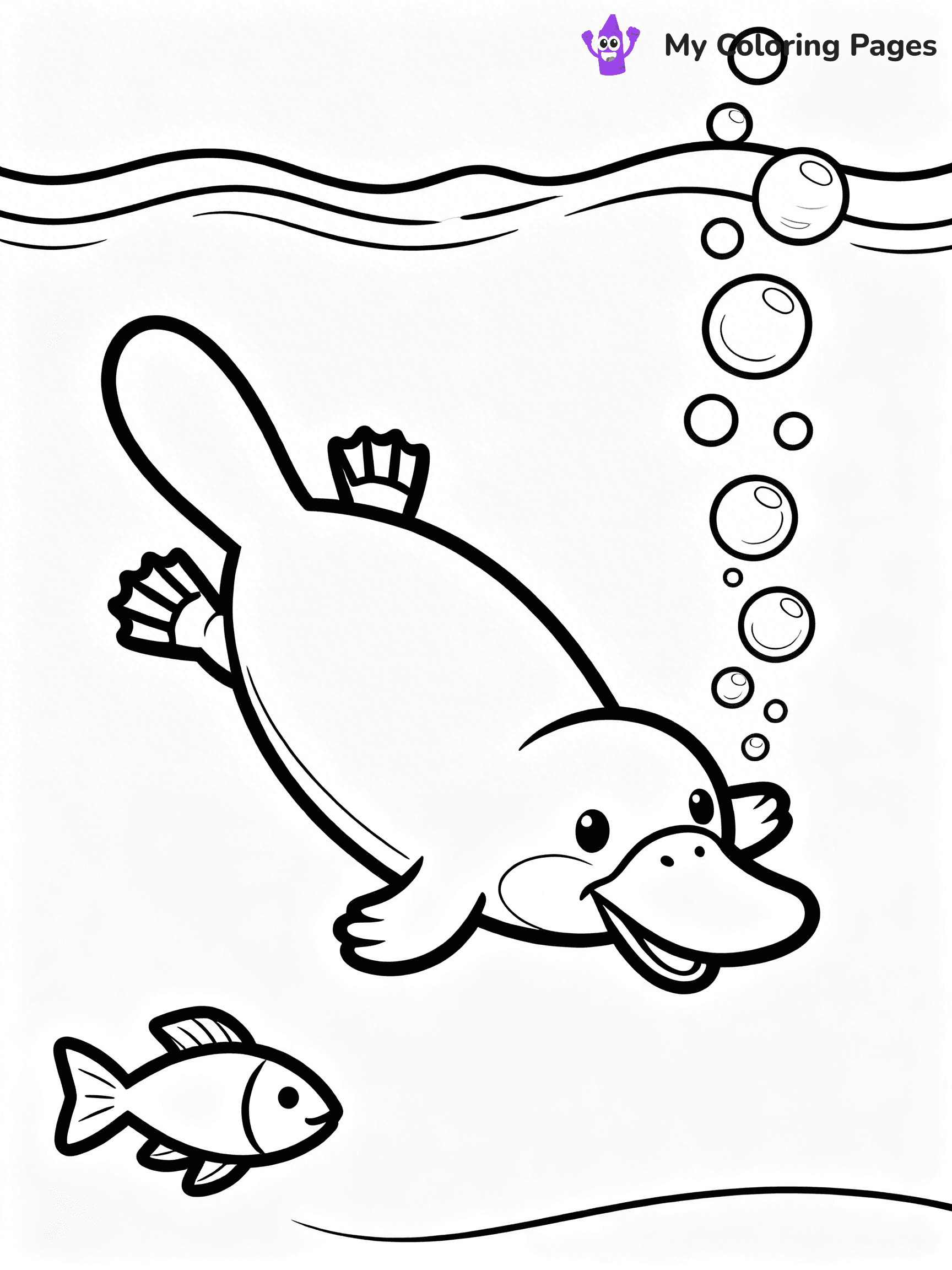Platypus Coloring Pages - 5
