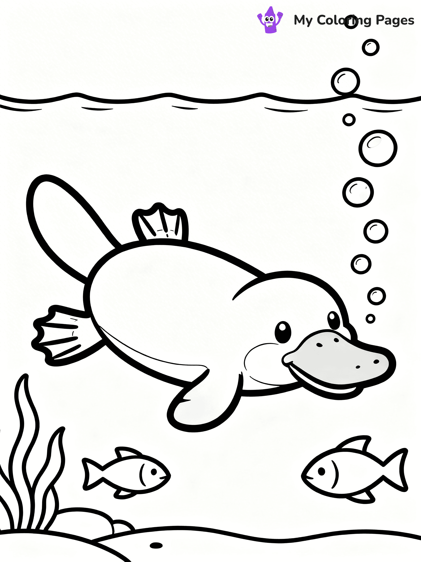 Platypus Coloring Pages - 2