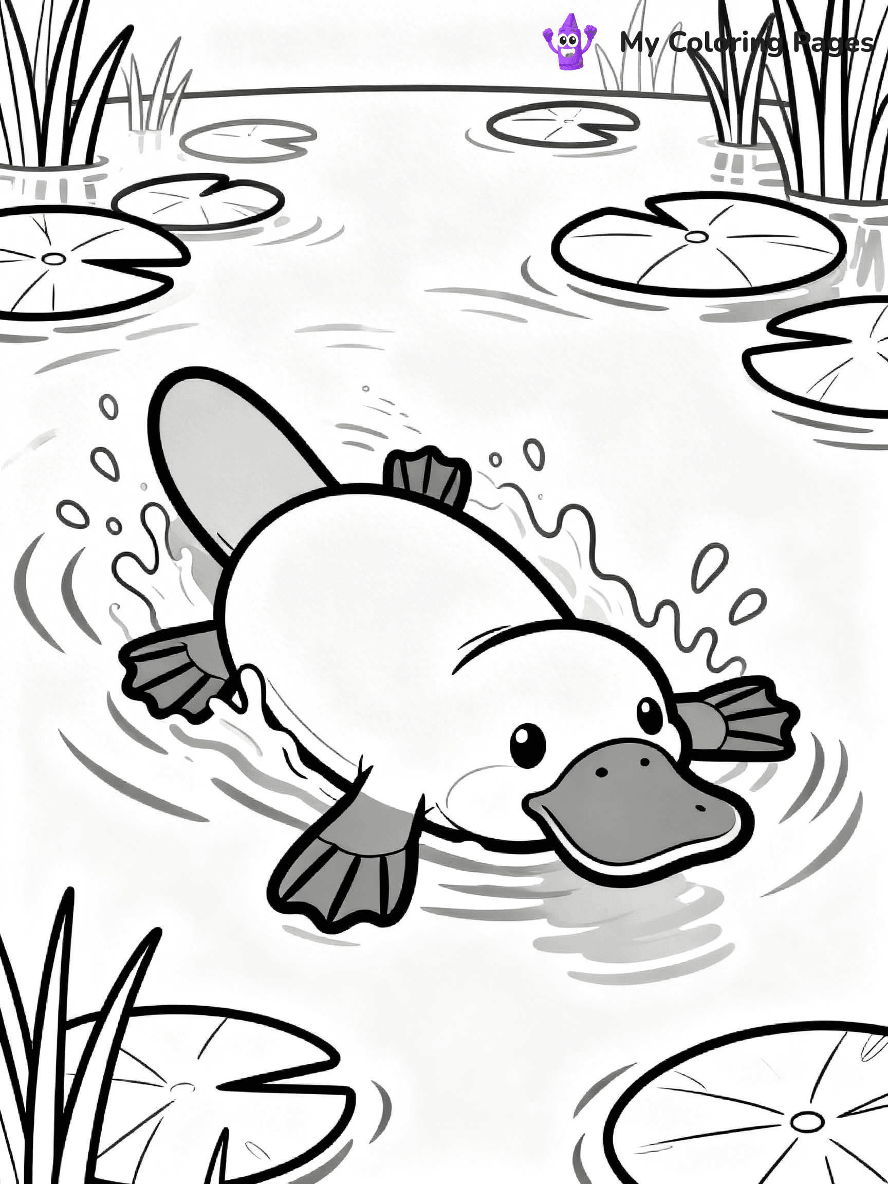 Platypus Coloring Pages - 24