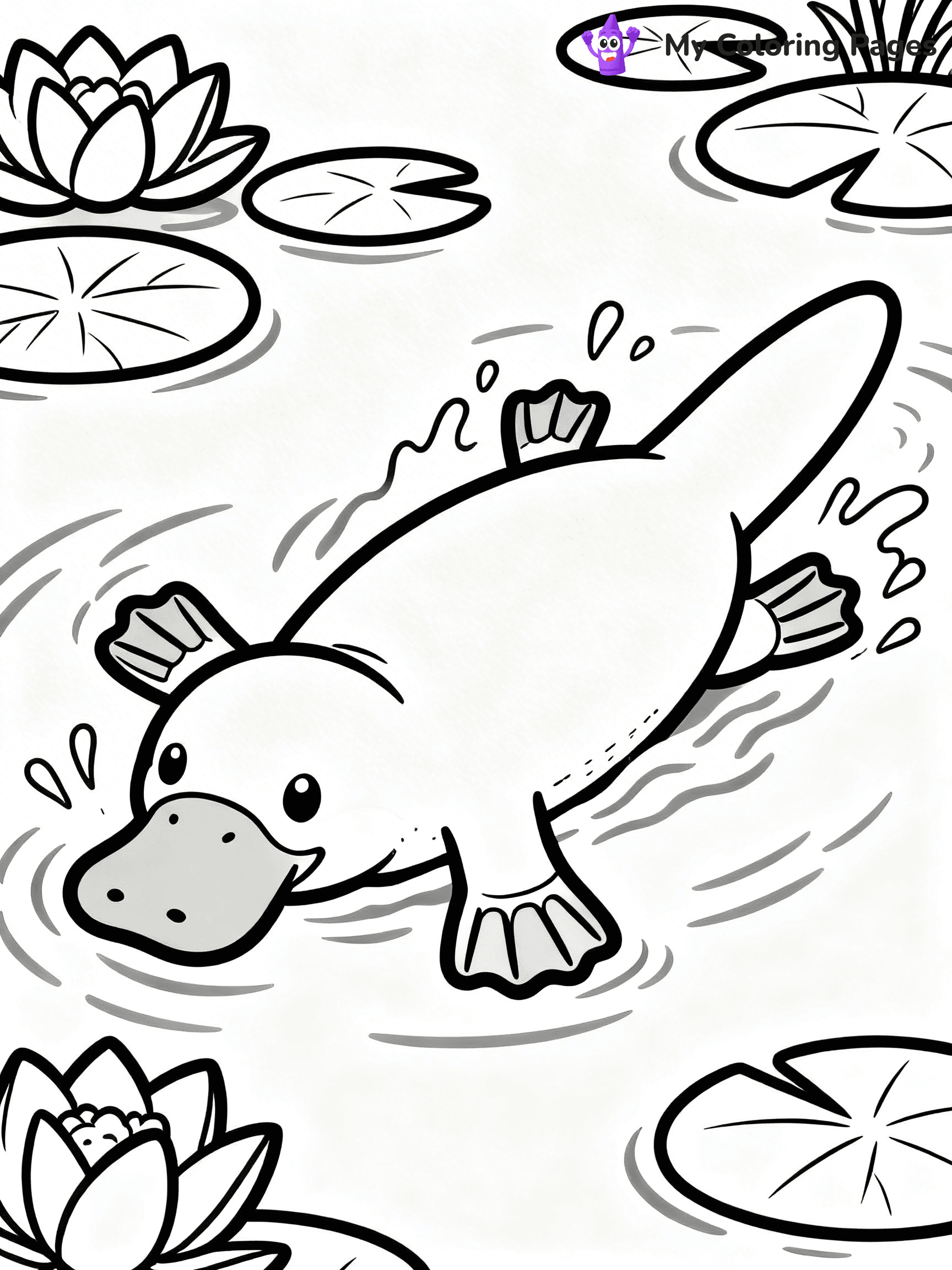 Platypus Coloring Pages - 23