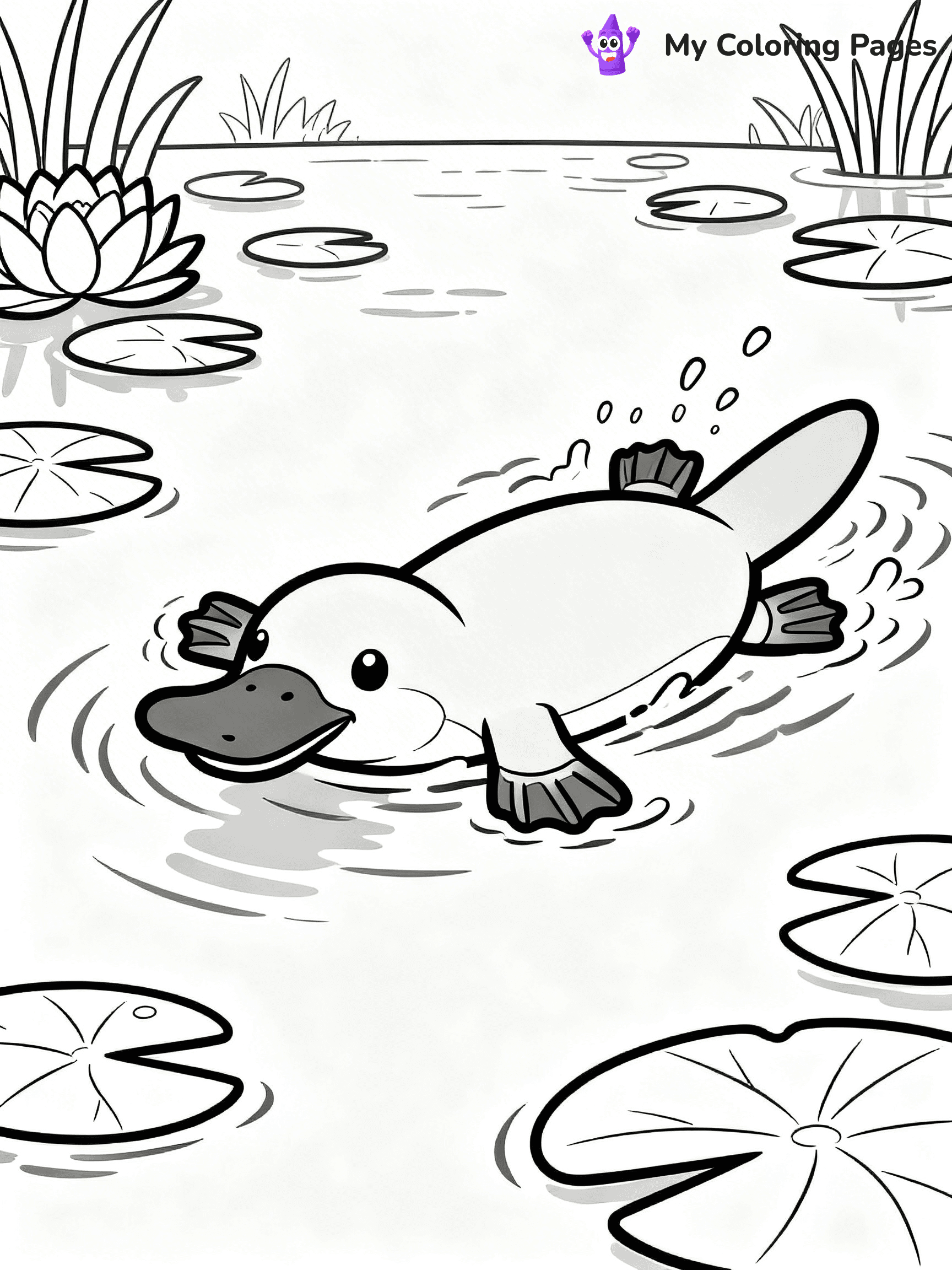 Platypus Coloring Pages - 22