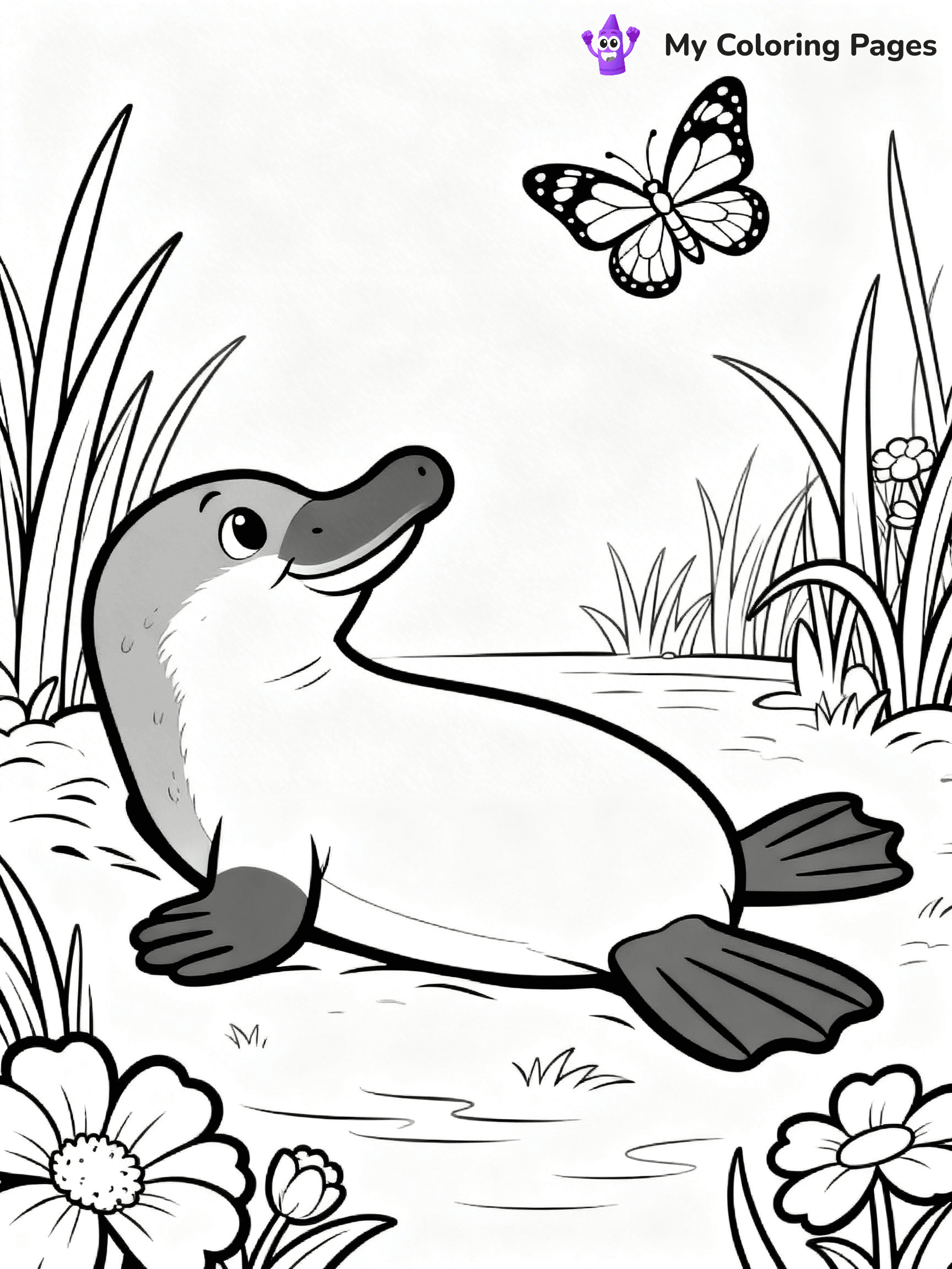 Platypus Coloring Pages - 20