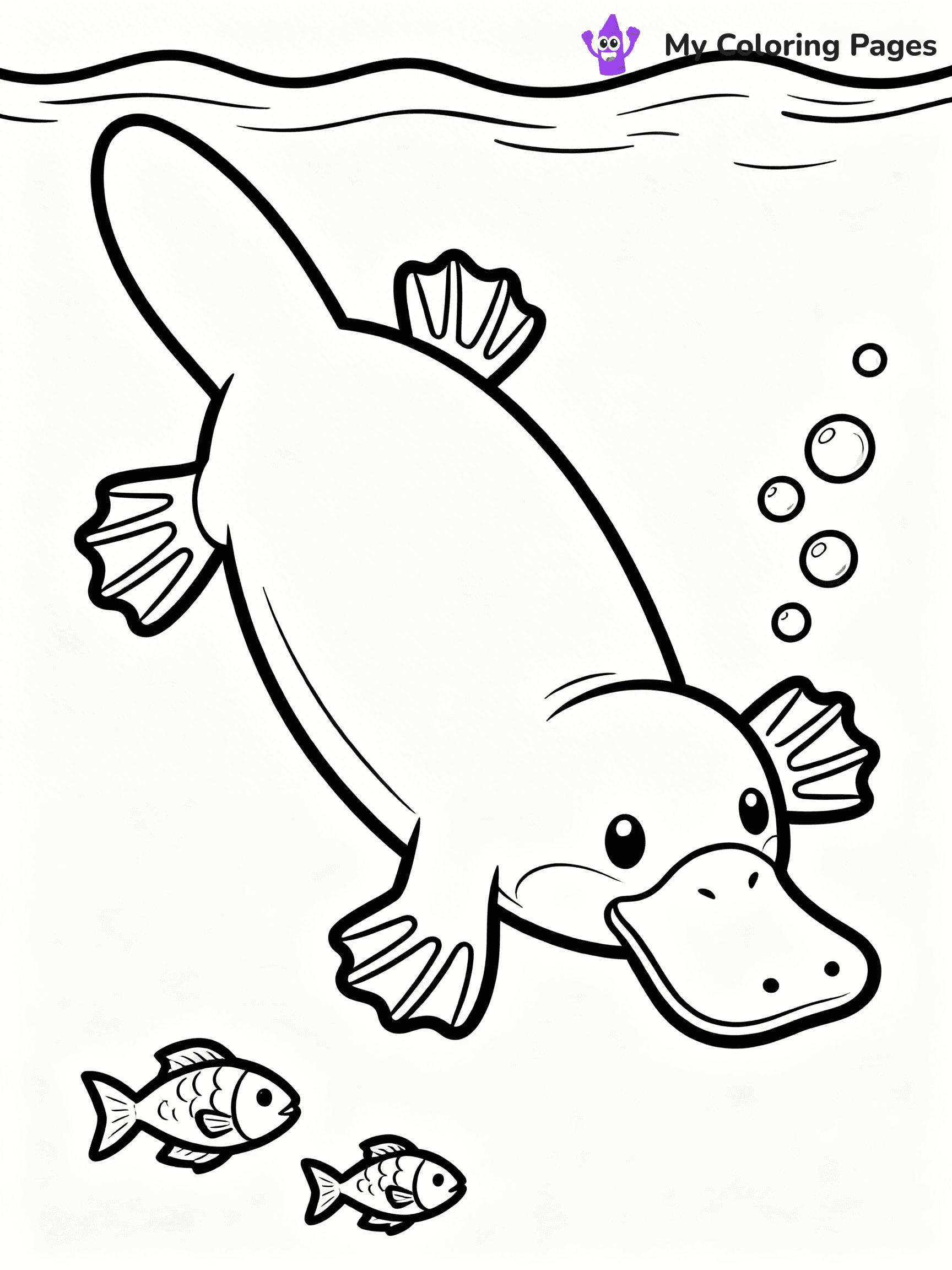 Platypus Coloring Pages - 18