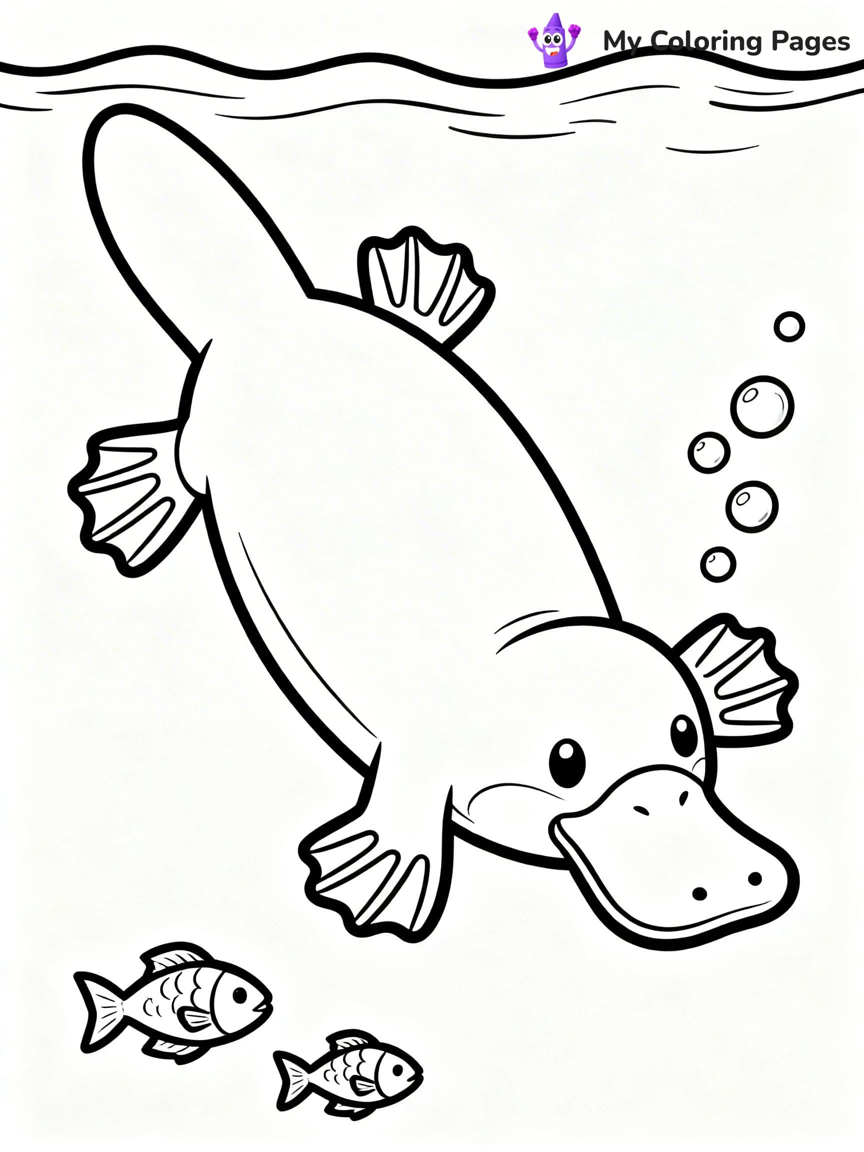 Platypus Coloring Pages - 18