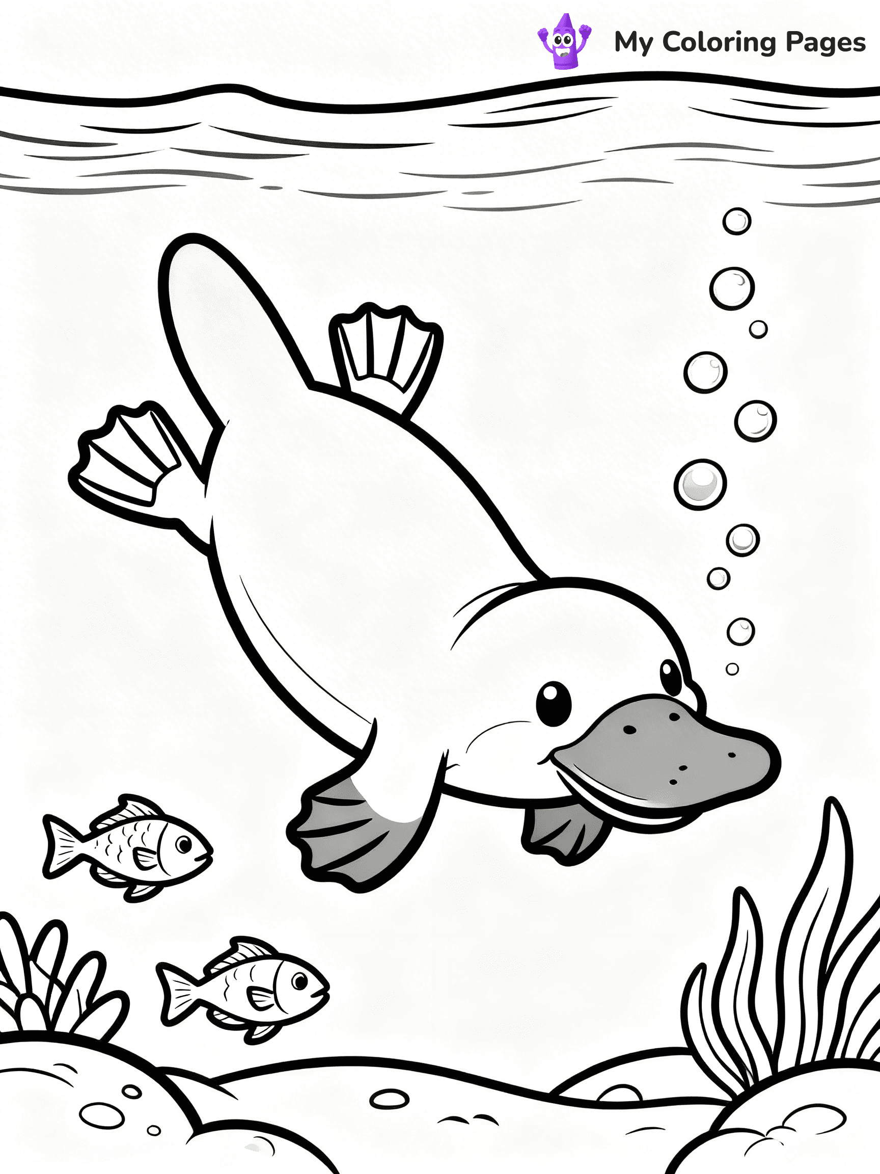 Platypus Coloring Pages - 17