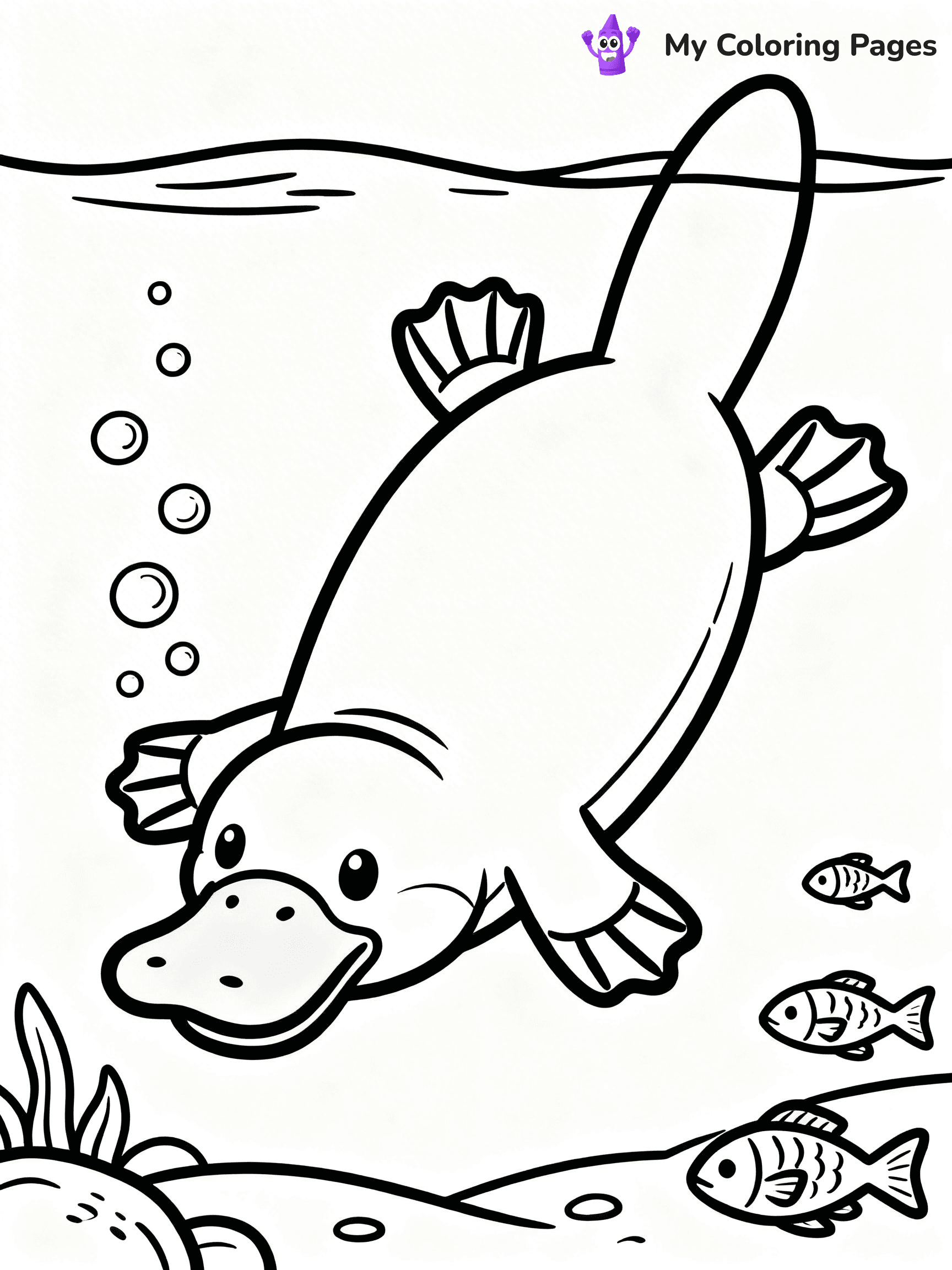 Platypus Coloring Pages - 16