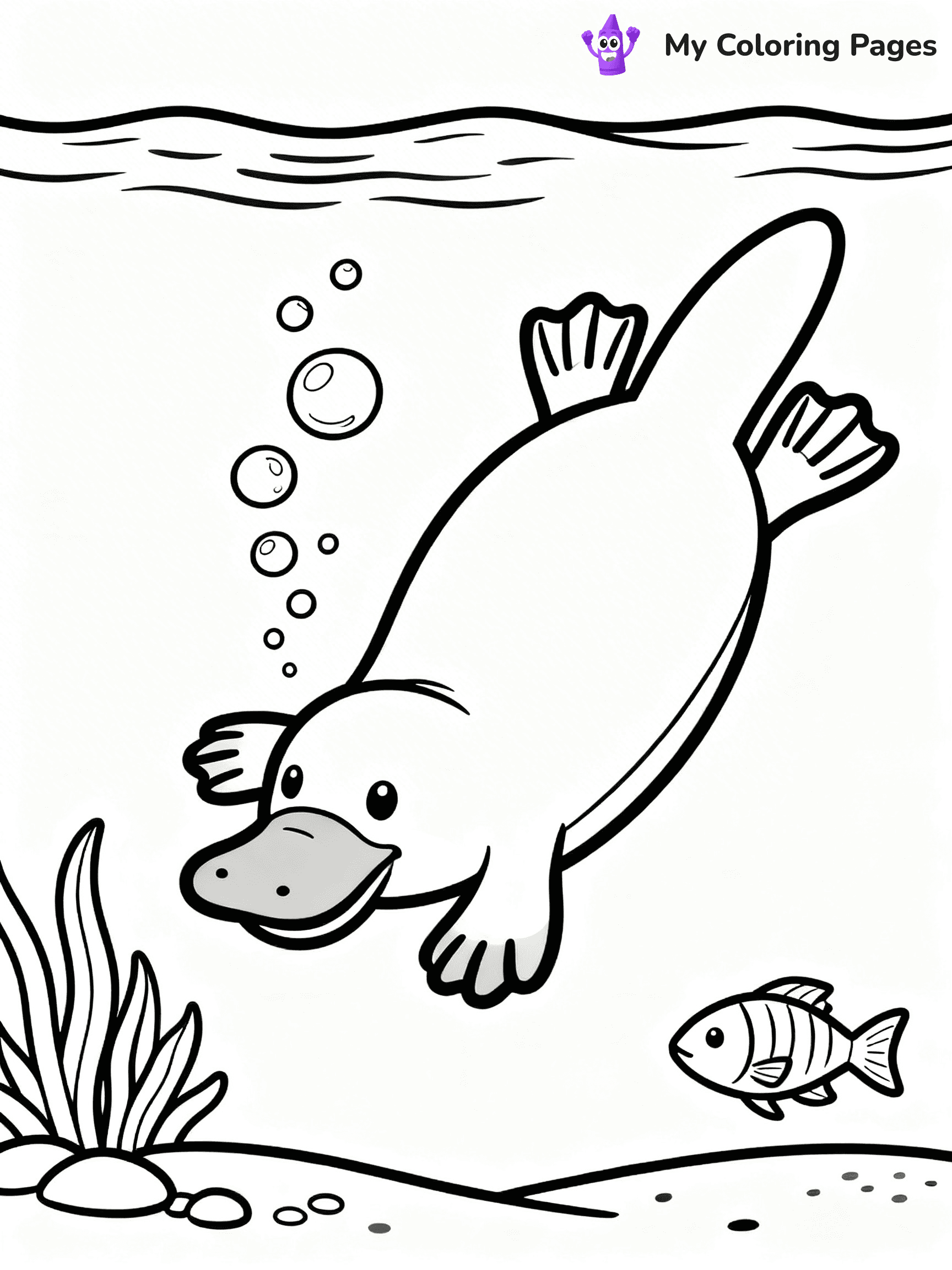 Platypus Coloring Pages - 15