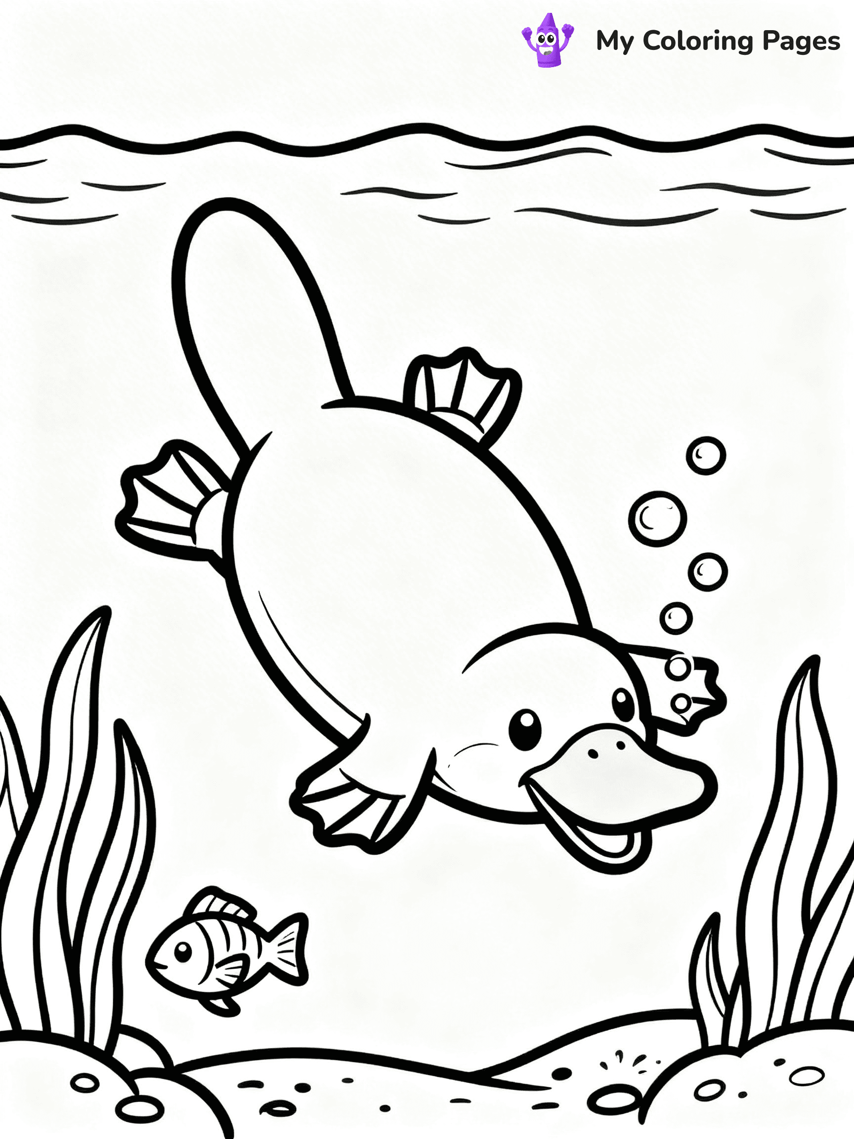 Platypus Coloring Pages - 14