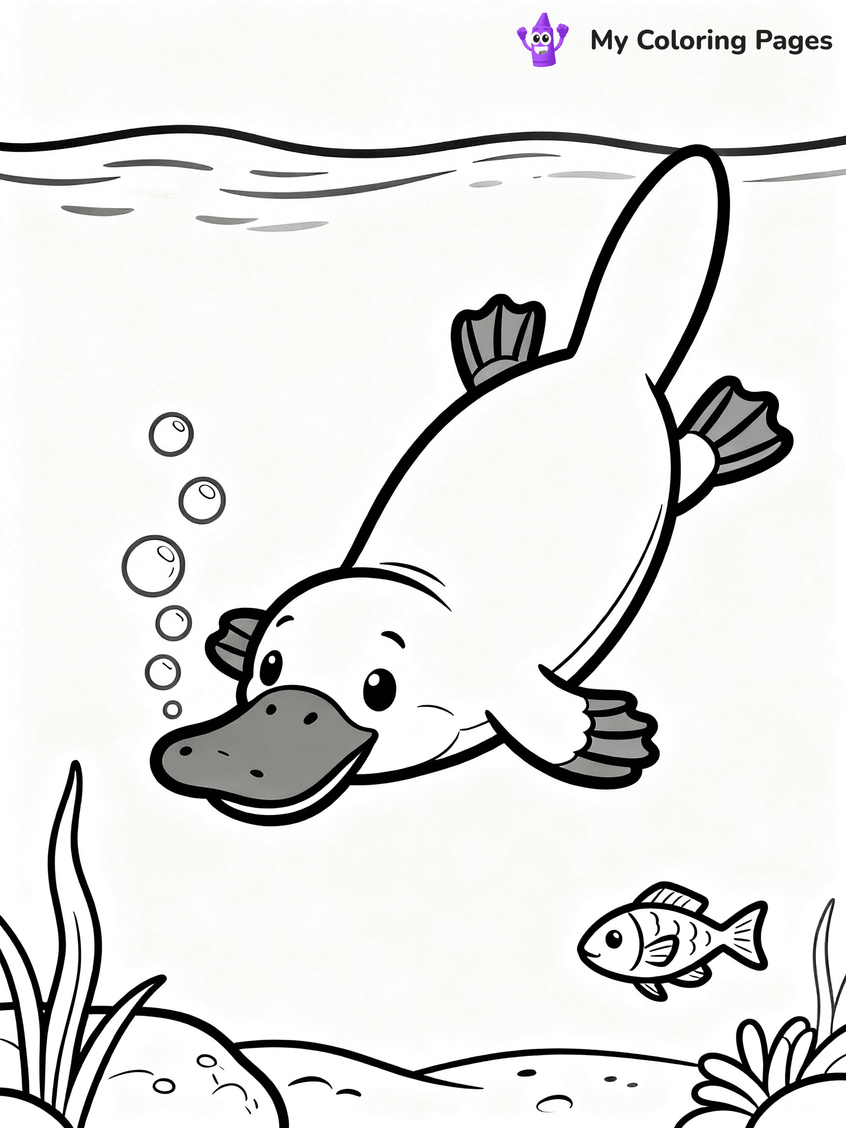 Platypus Coloring Pages - 13