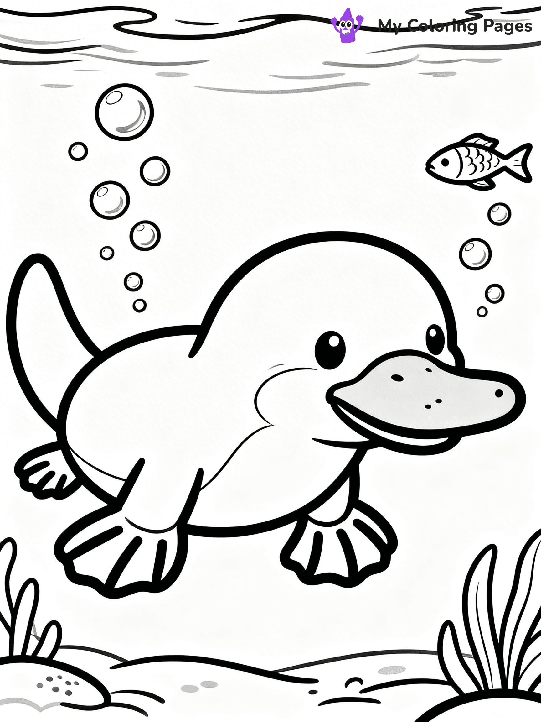 Platypus Coloring Pages - 11