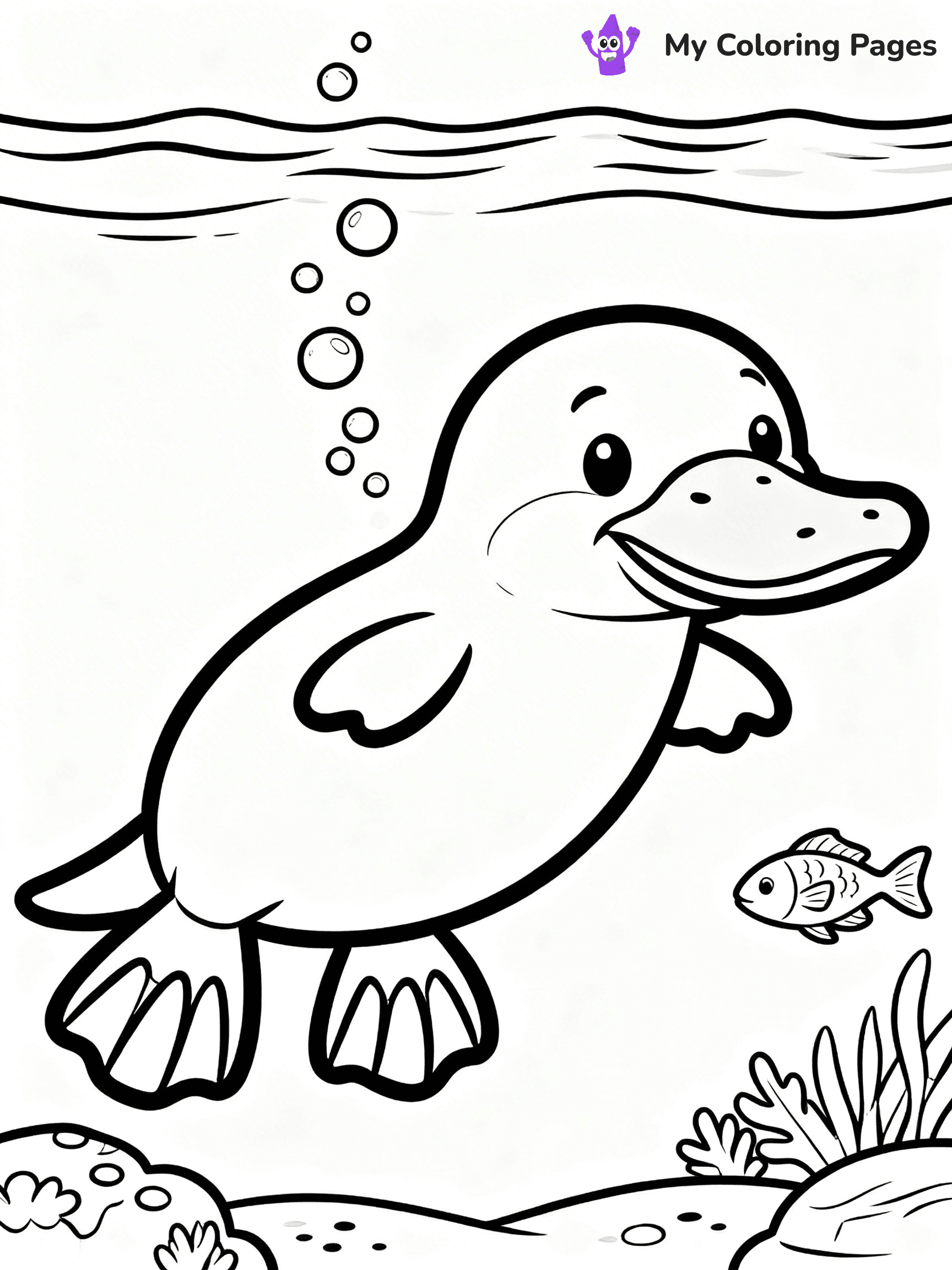 Platypus Coloring Pages - 10