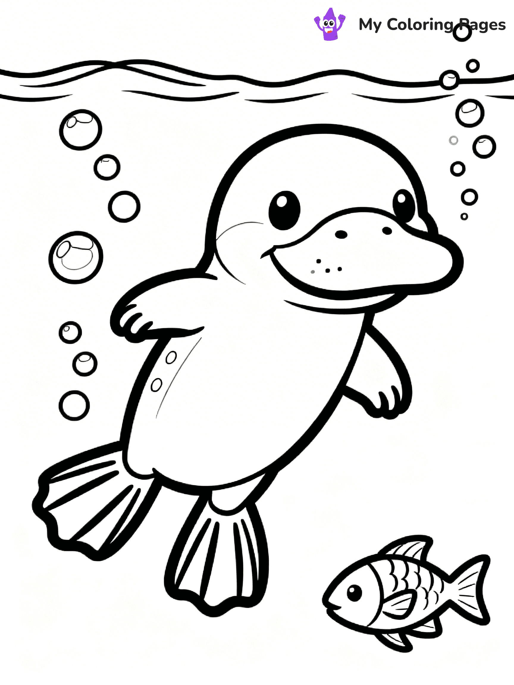 Platypus Coloring Pages - 9