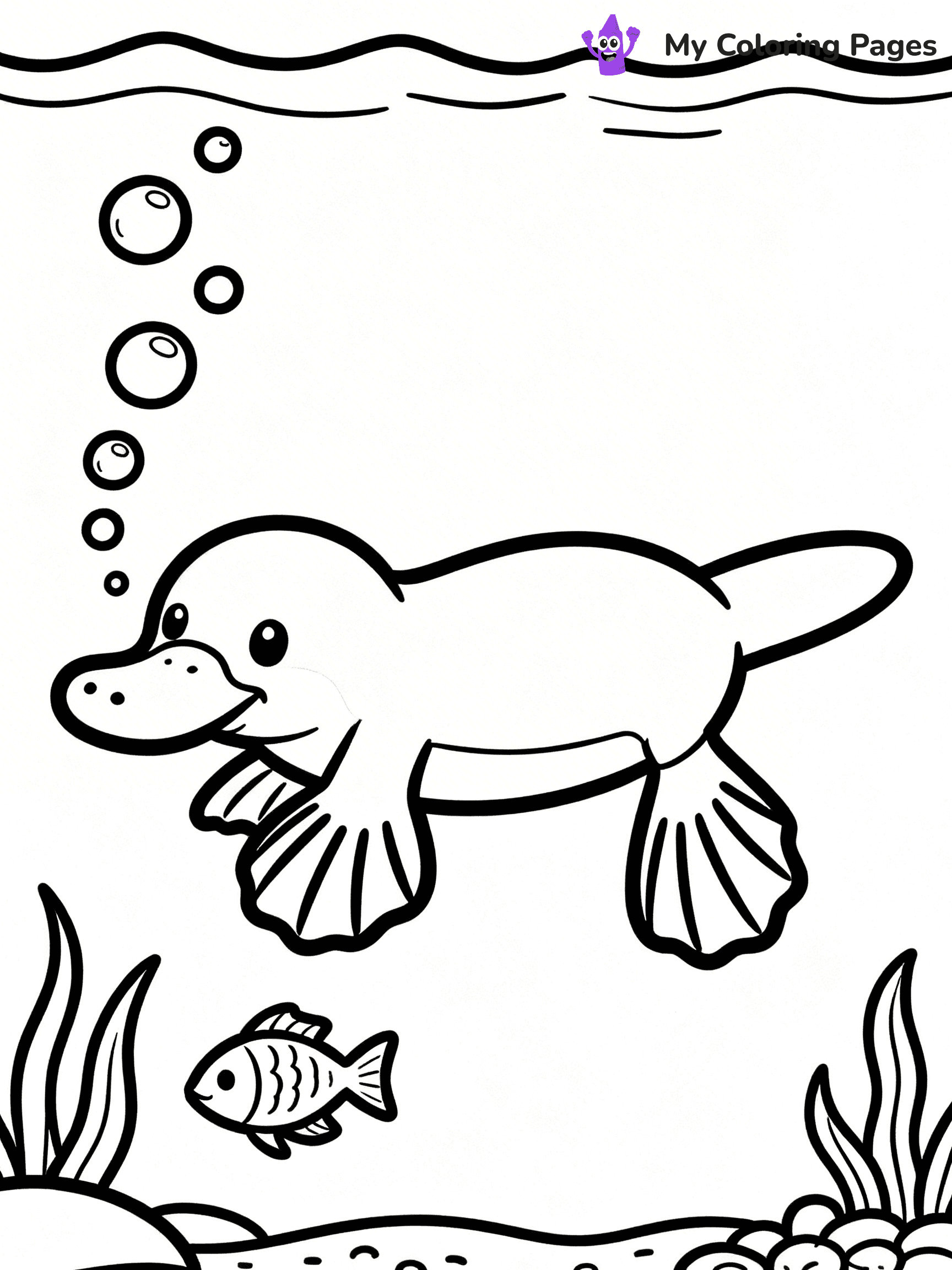 Platypus Coloring Pages - 8