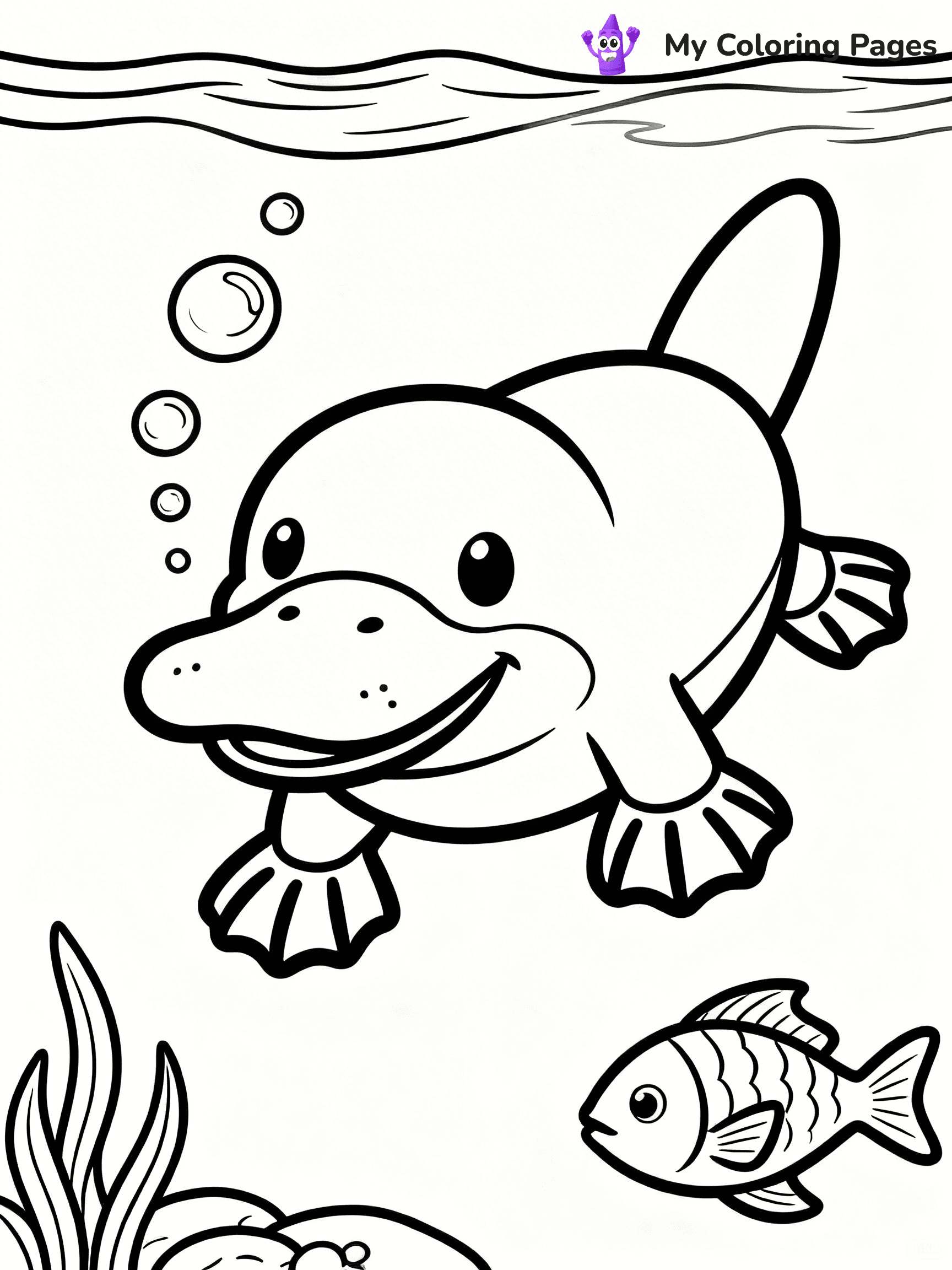 Platypus Coloring Pages - 6