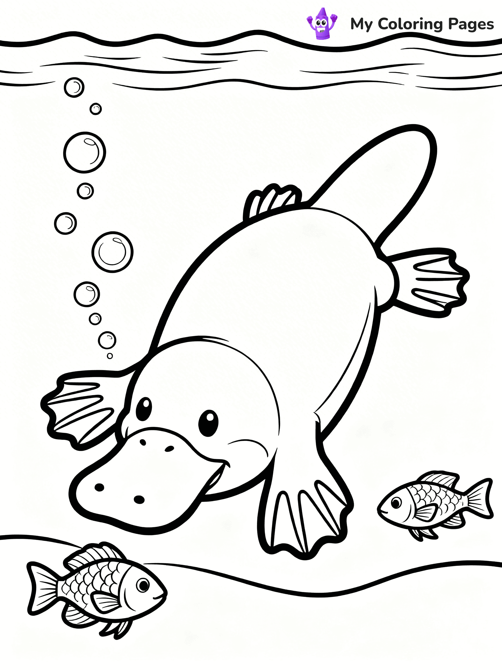 Platypus Coloring Pages - 5