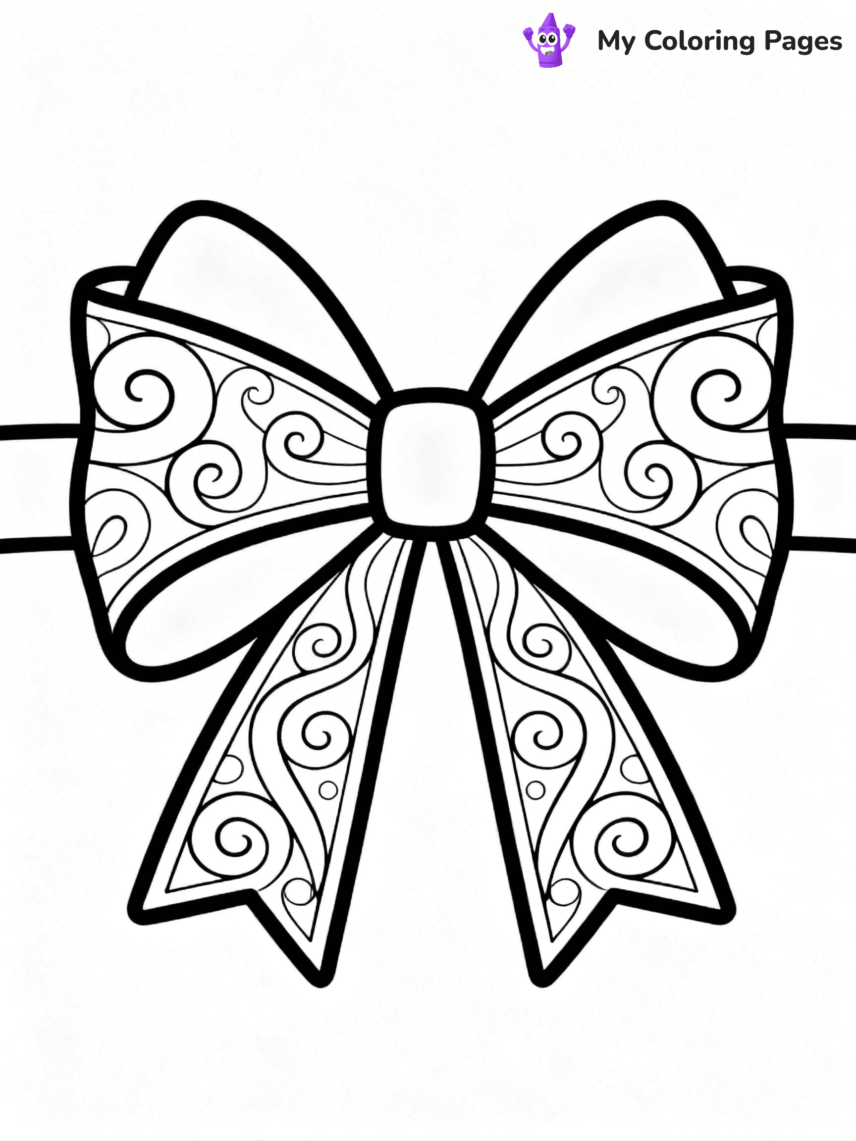Bow Coloring Pages - 25