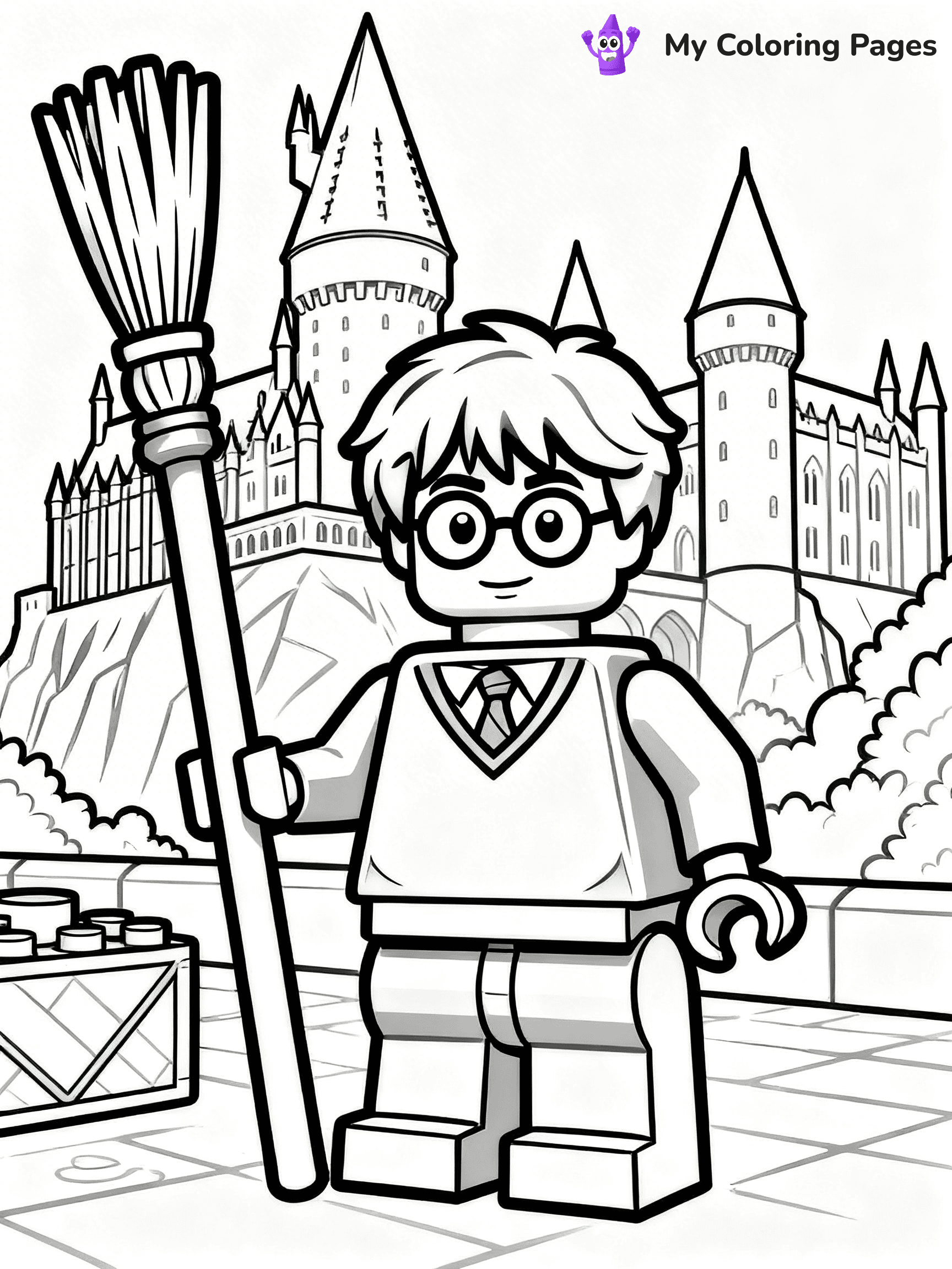 Lego Harry Potter Coloring Pages - 1