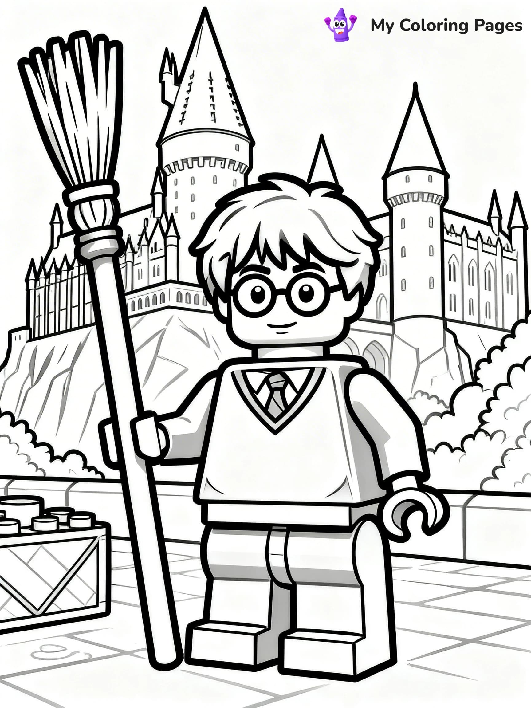 Lego Harry Potter Coloring Pages - 1