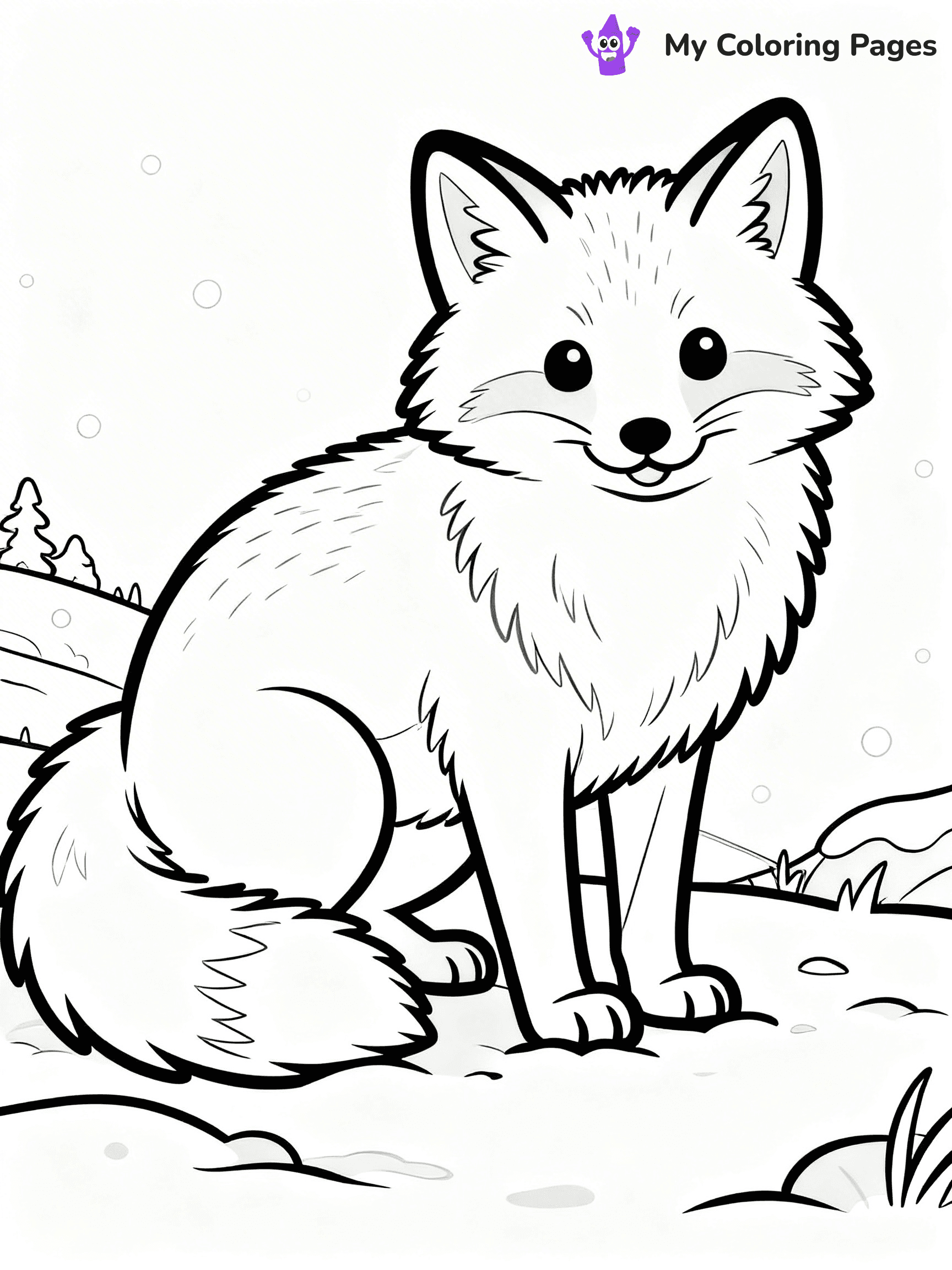 Arctic Fox Coloring Pages - 21