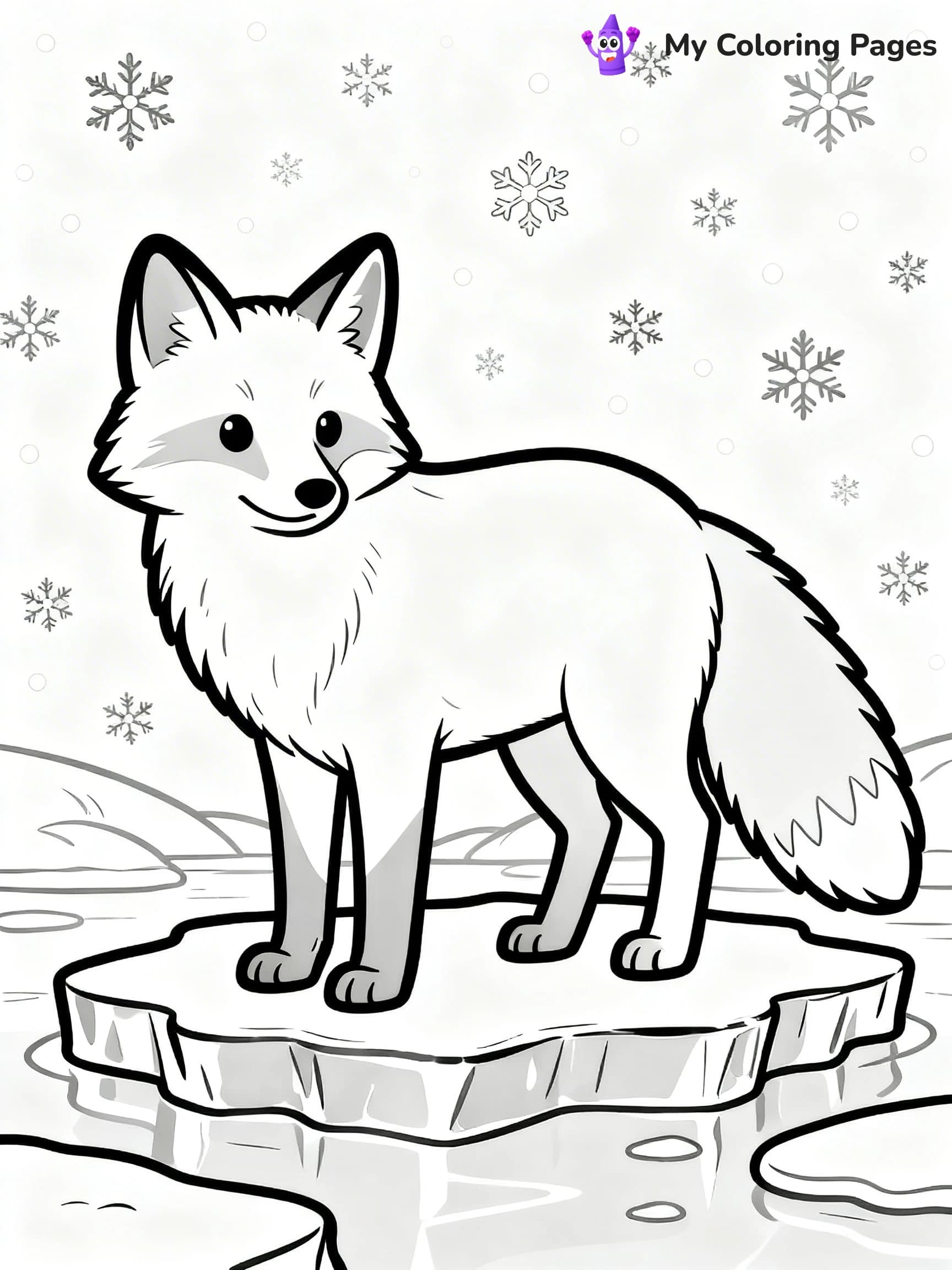 Arctic Fox Coloring Pages - 15