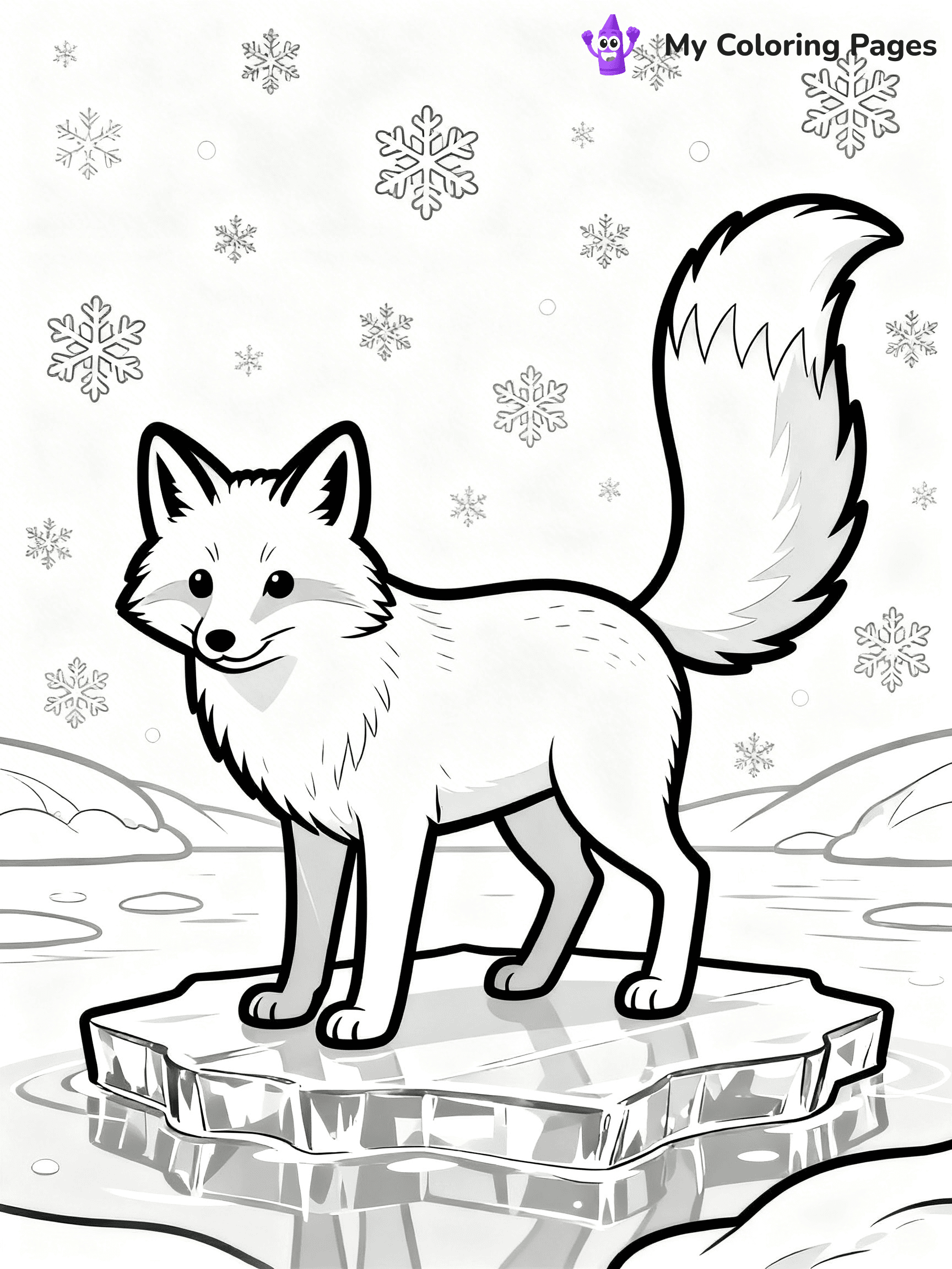 Arctic Fox Coloring Pages - 14