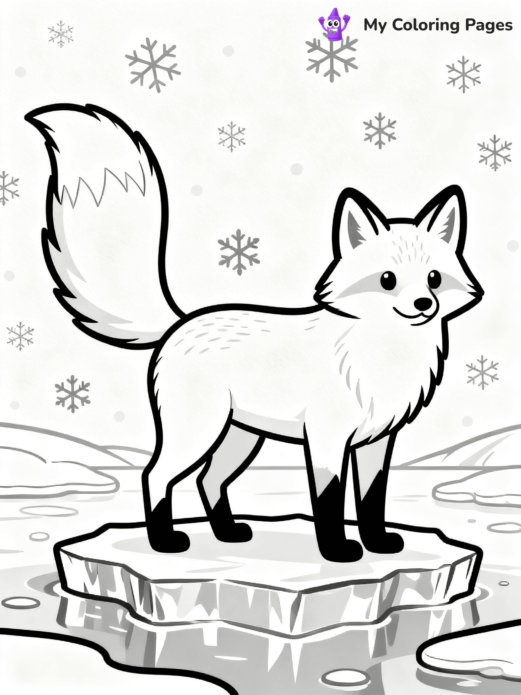 Arctic Fox Coloring Pages - 13