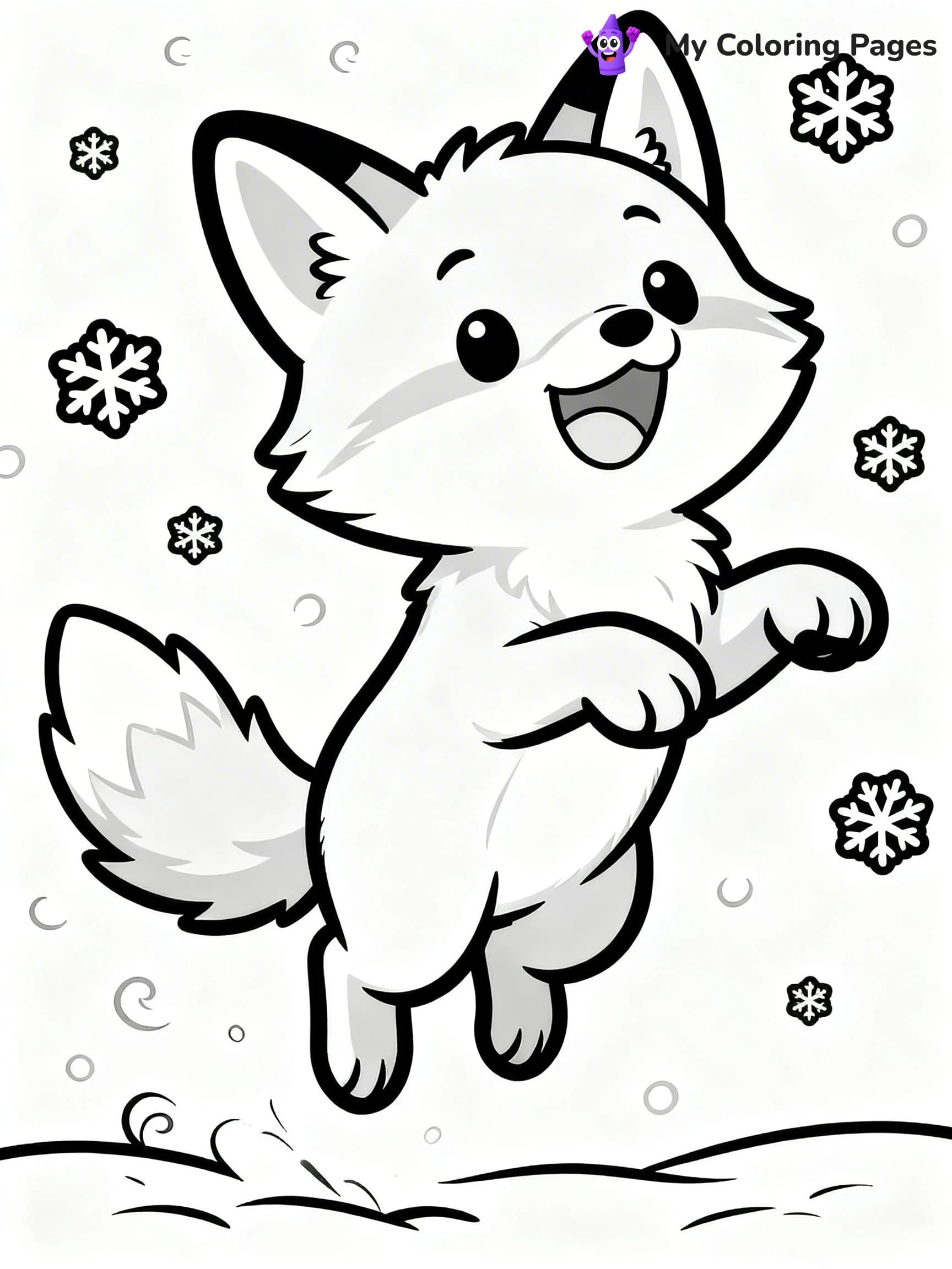 Arctic Fox Coloring Pages - 11