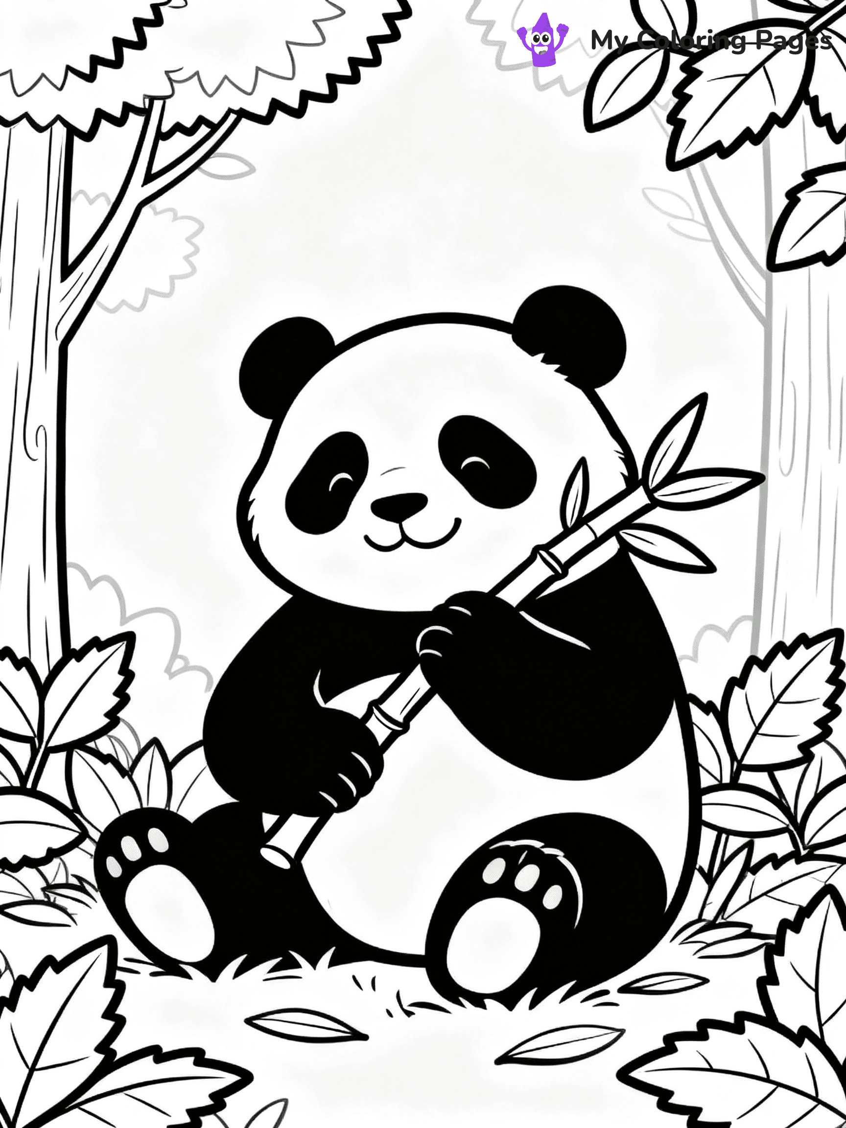 Panda Coloring Pages - 48