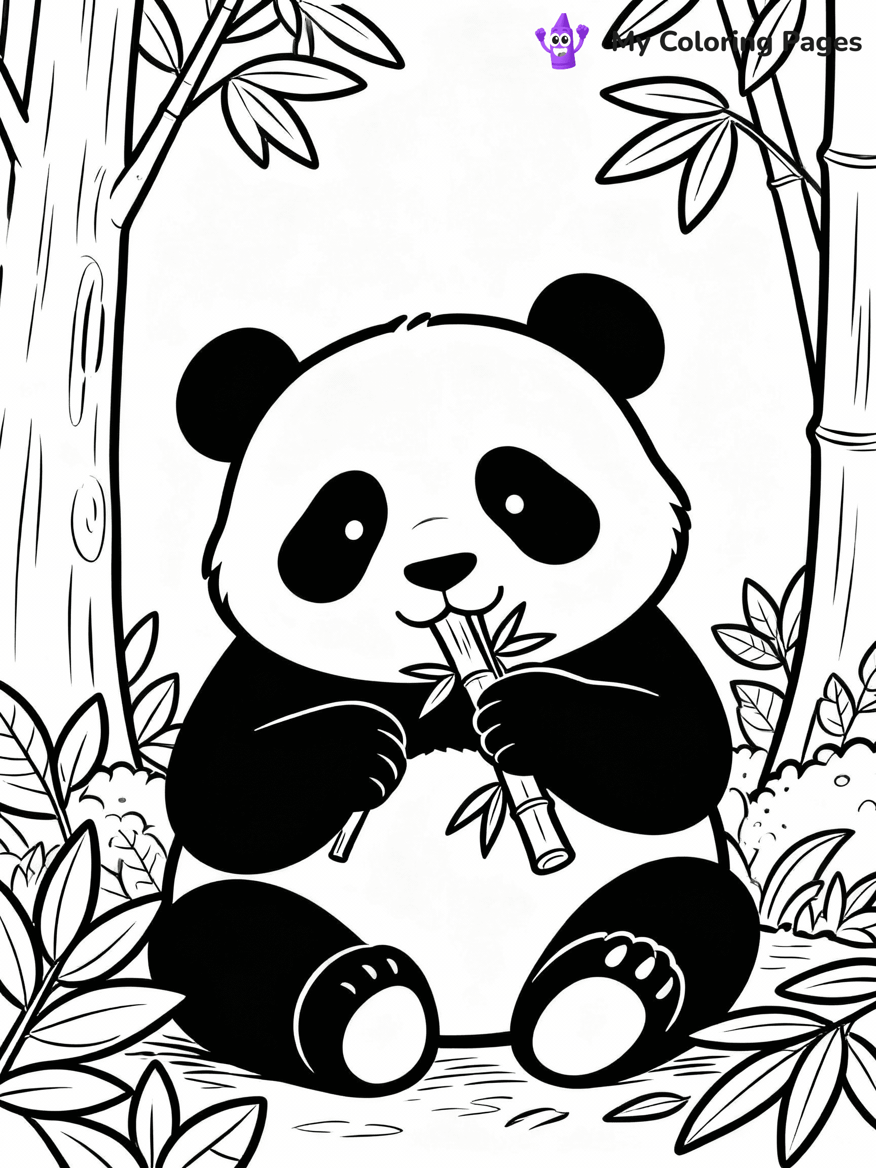 Panda Coloring Pages - 47