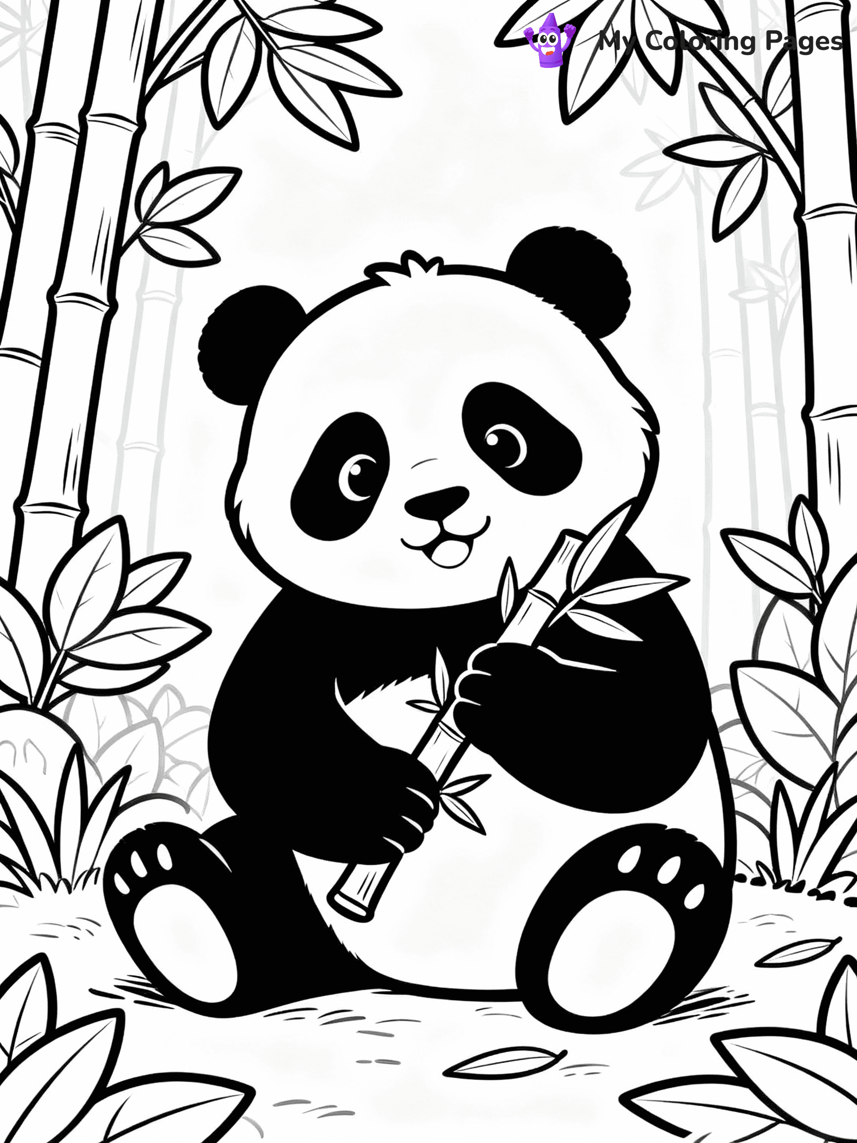 Panda Coloring Pages - 46