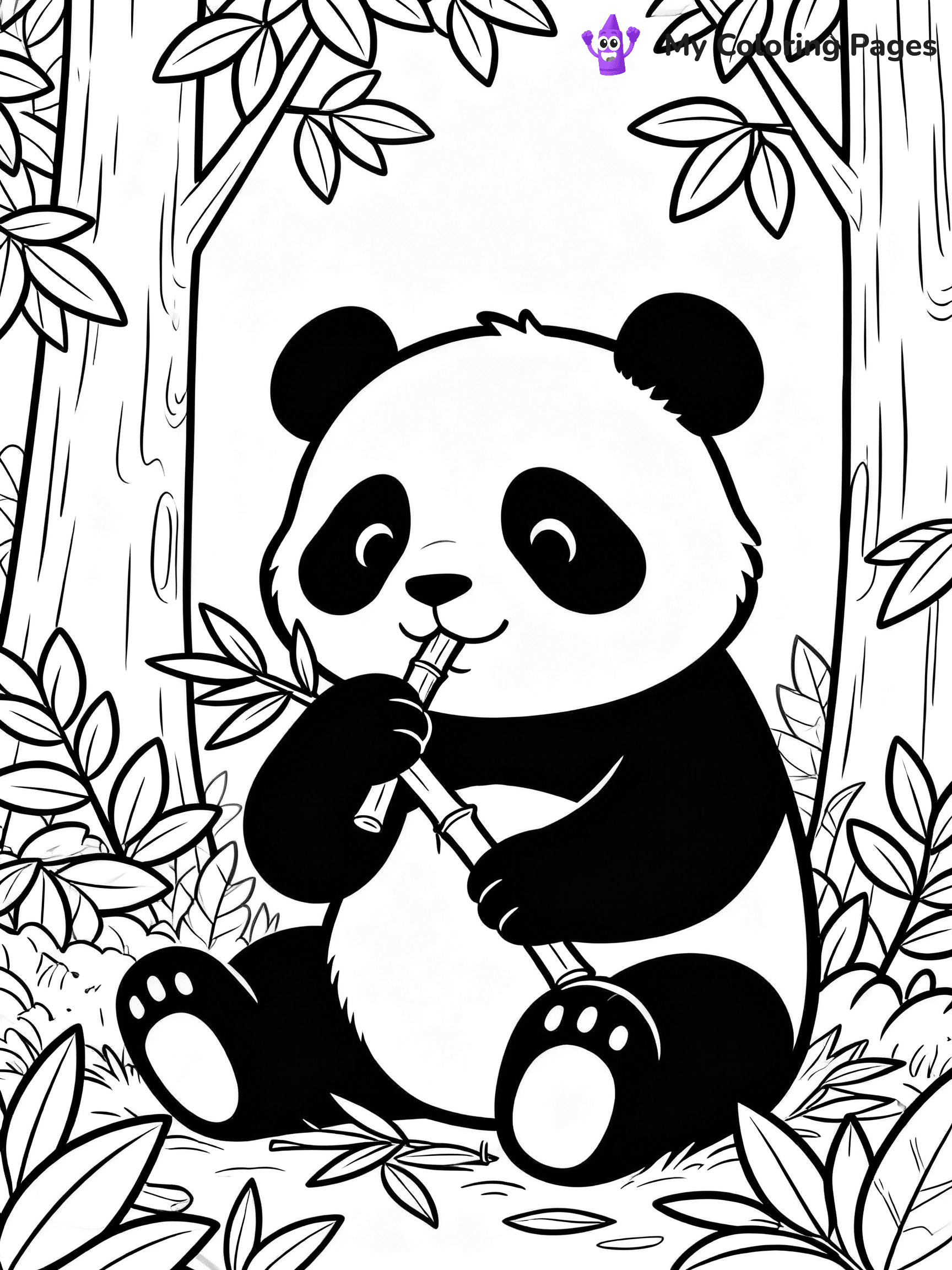 Panda Coloring Pages - 45