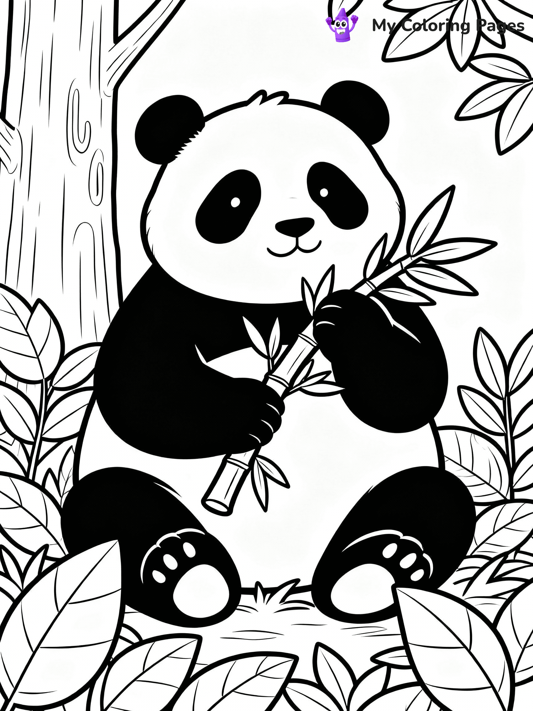 Panda Coloring Pages - 44