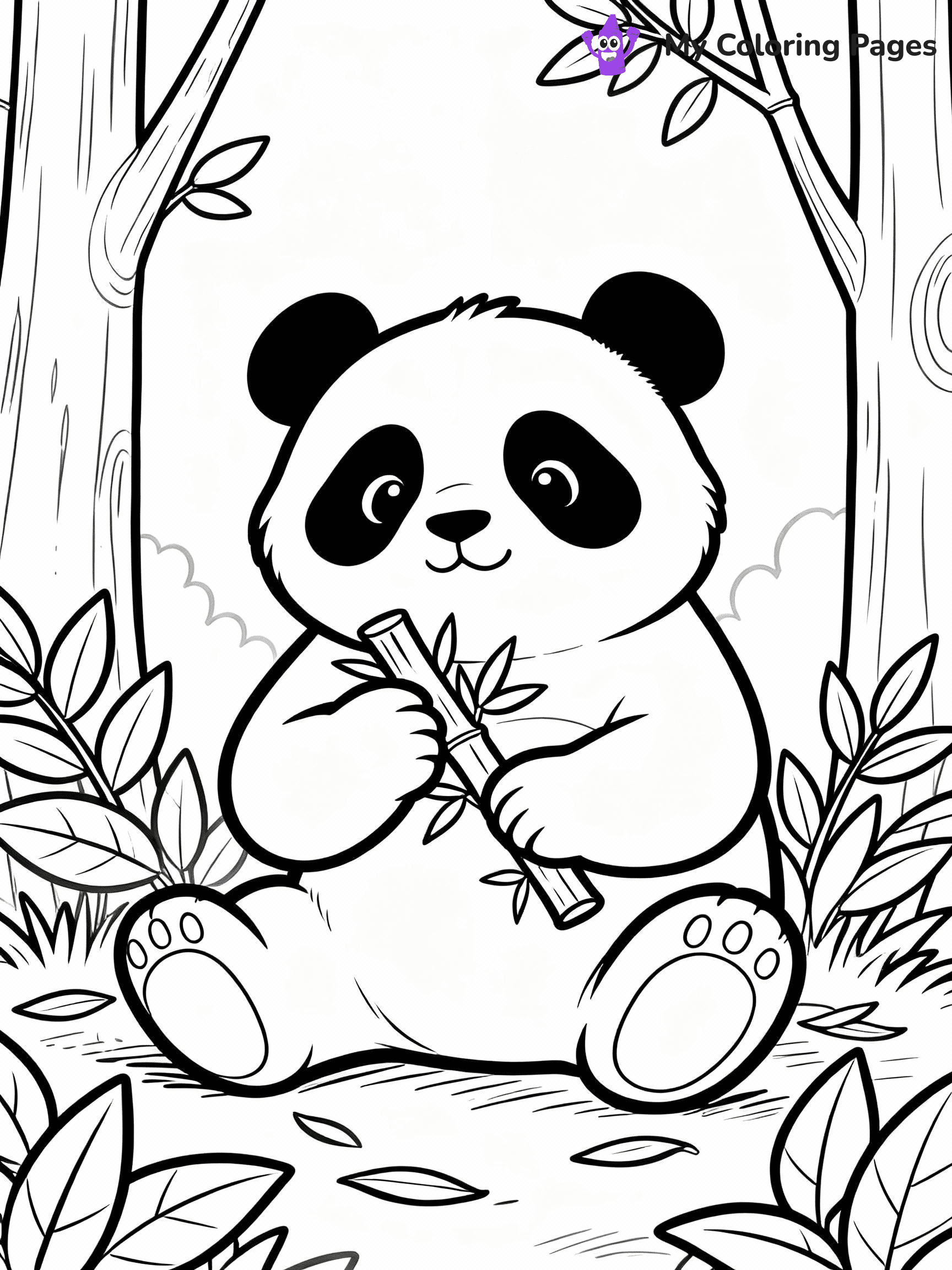 Panda Coloring Pages - 42