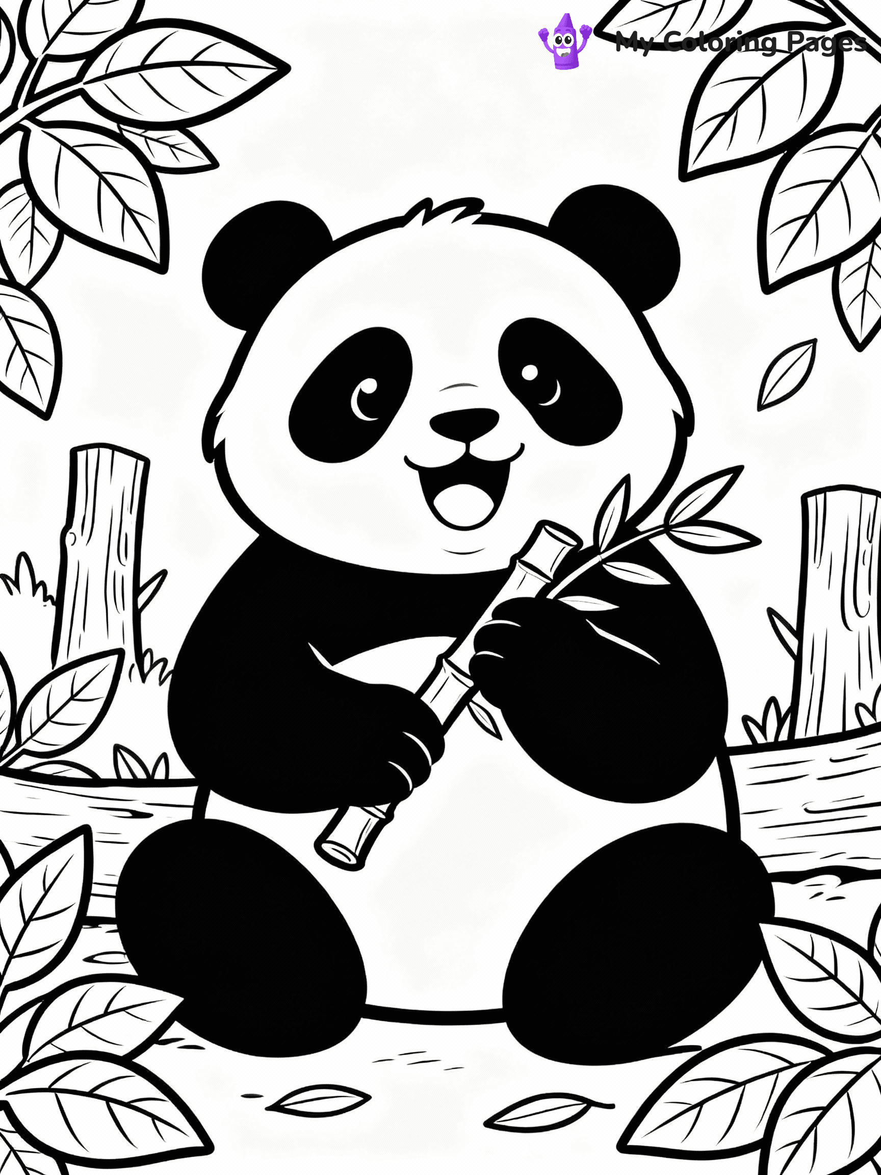 Panda Coloring Pages - 40