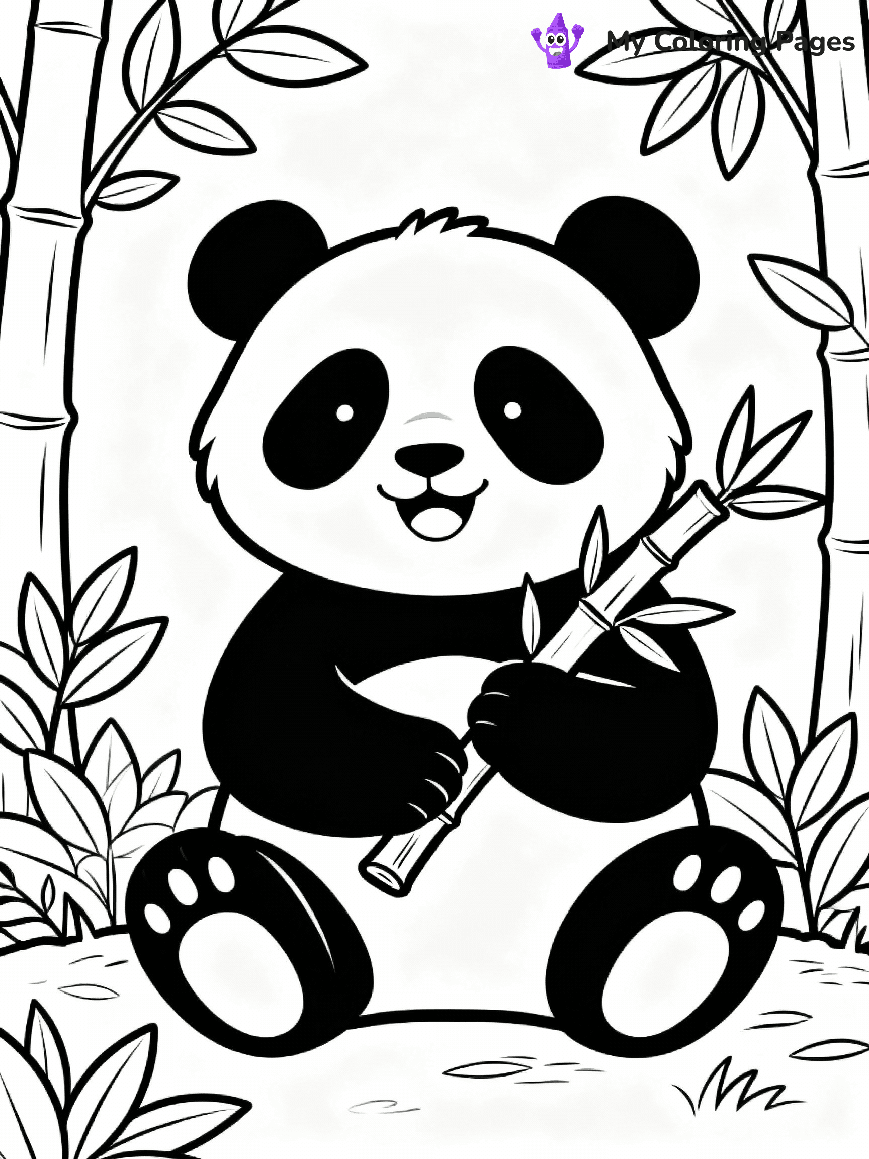 Panda Coloring Pages - 39