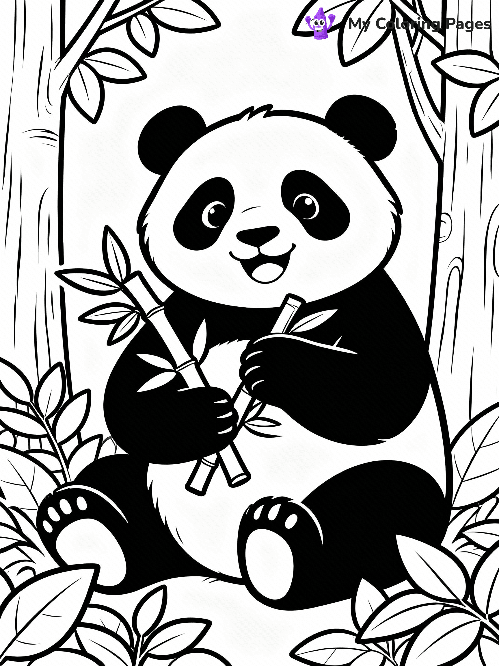 Panda Coloring Pages - 37