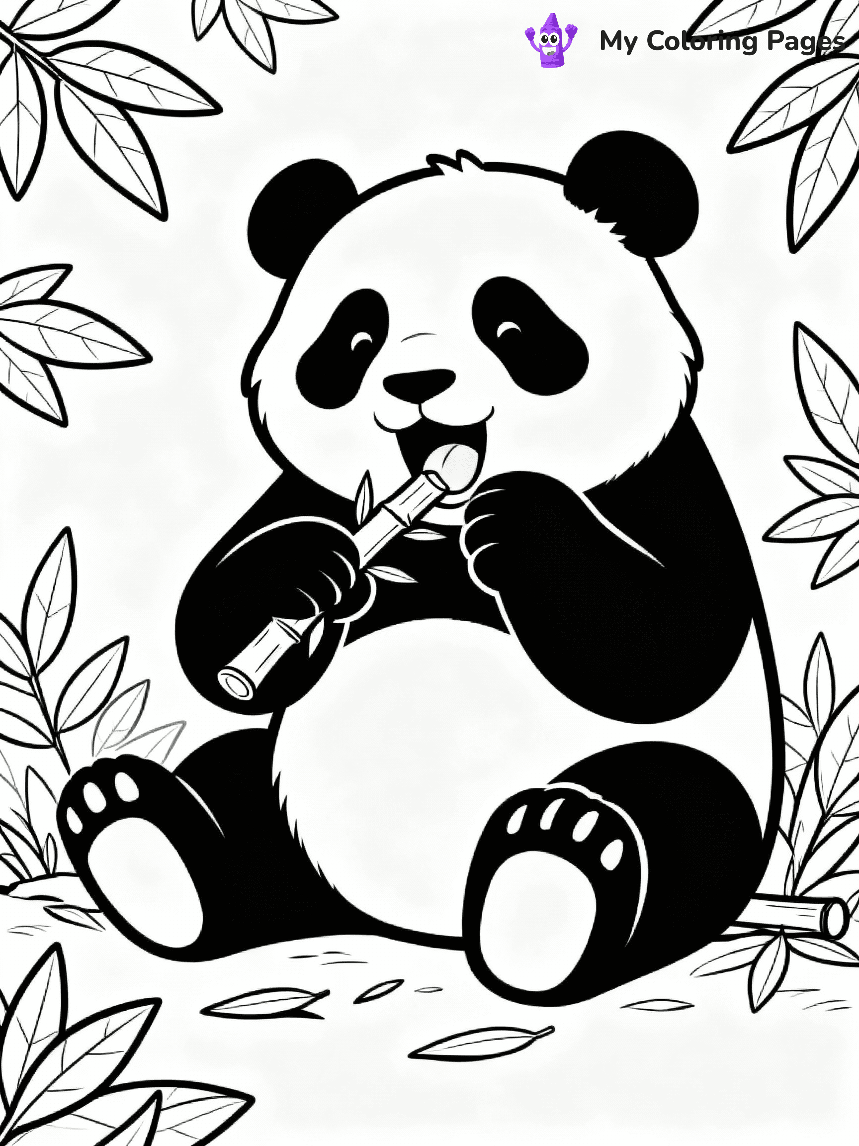 Panda Coloring Pages - 36