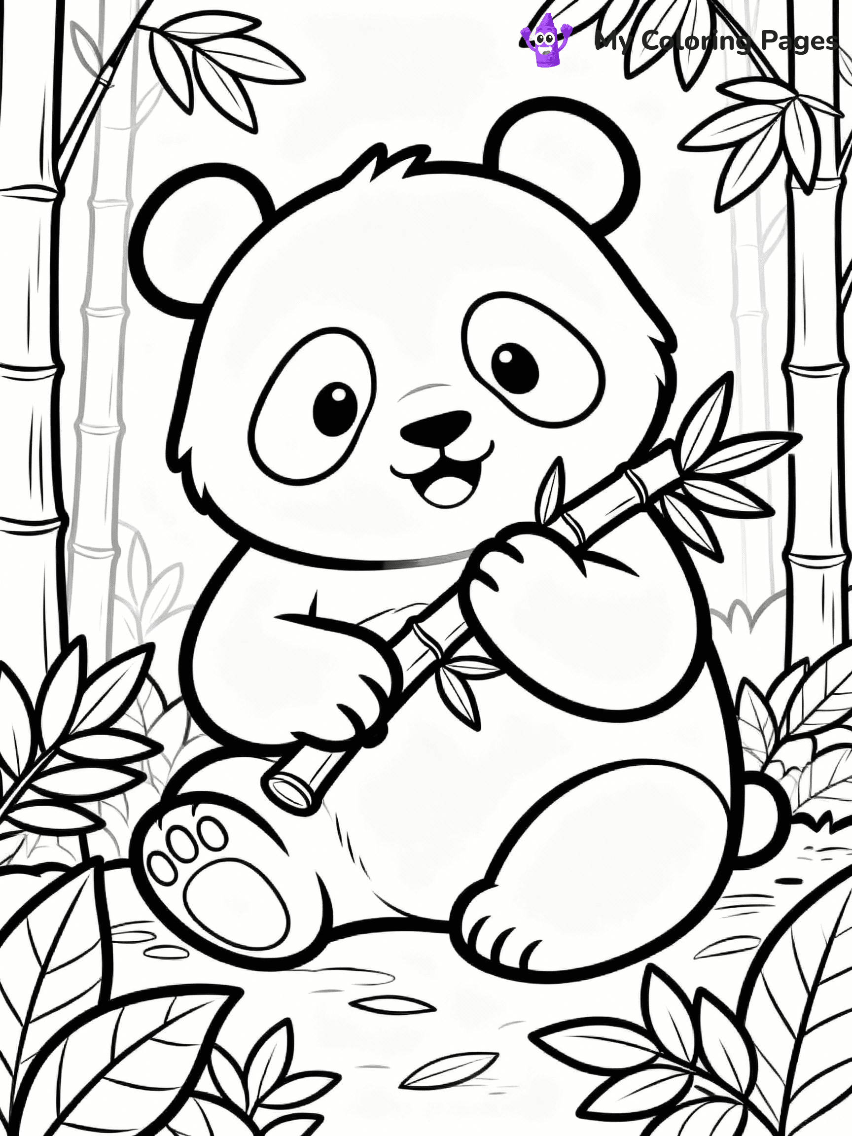 Panda Coloring Pages - 35