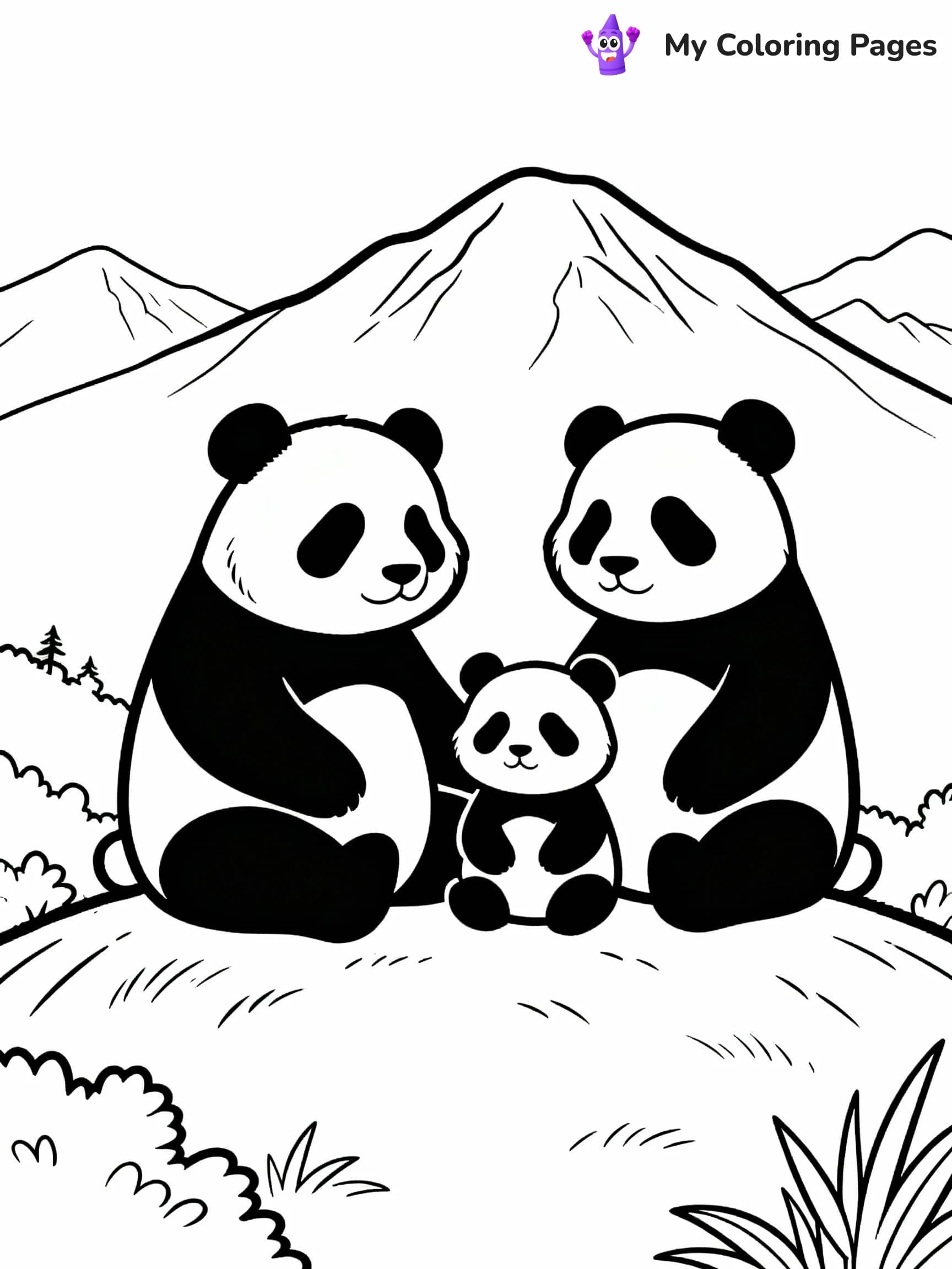 Panda Coloring Pages - 18