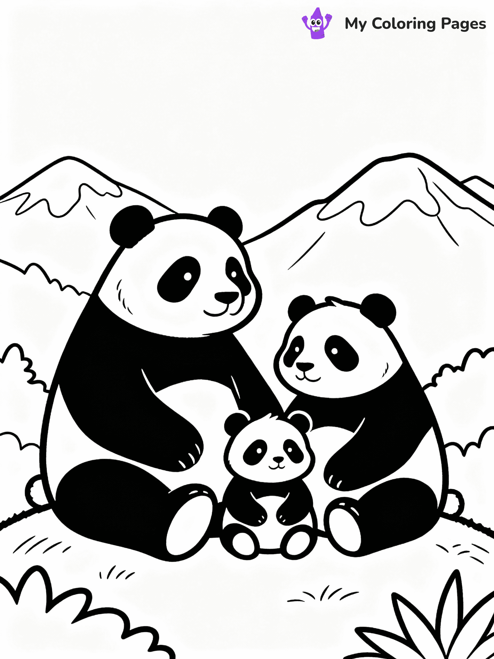 Panda Coloring Pages - 17