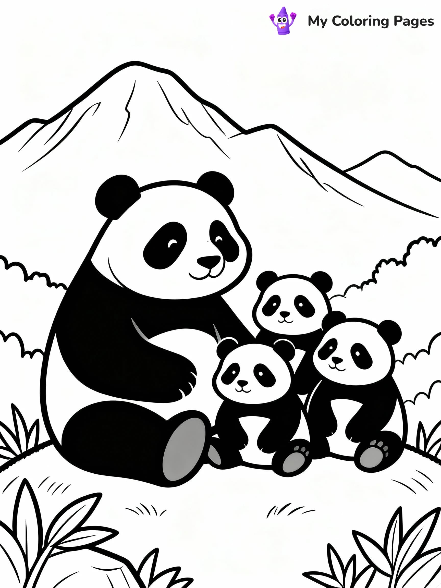 Panda Coloring Pages - 16