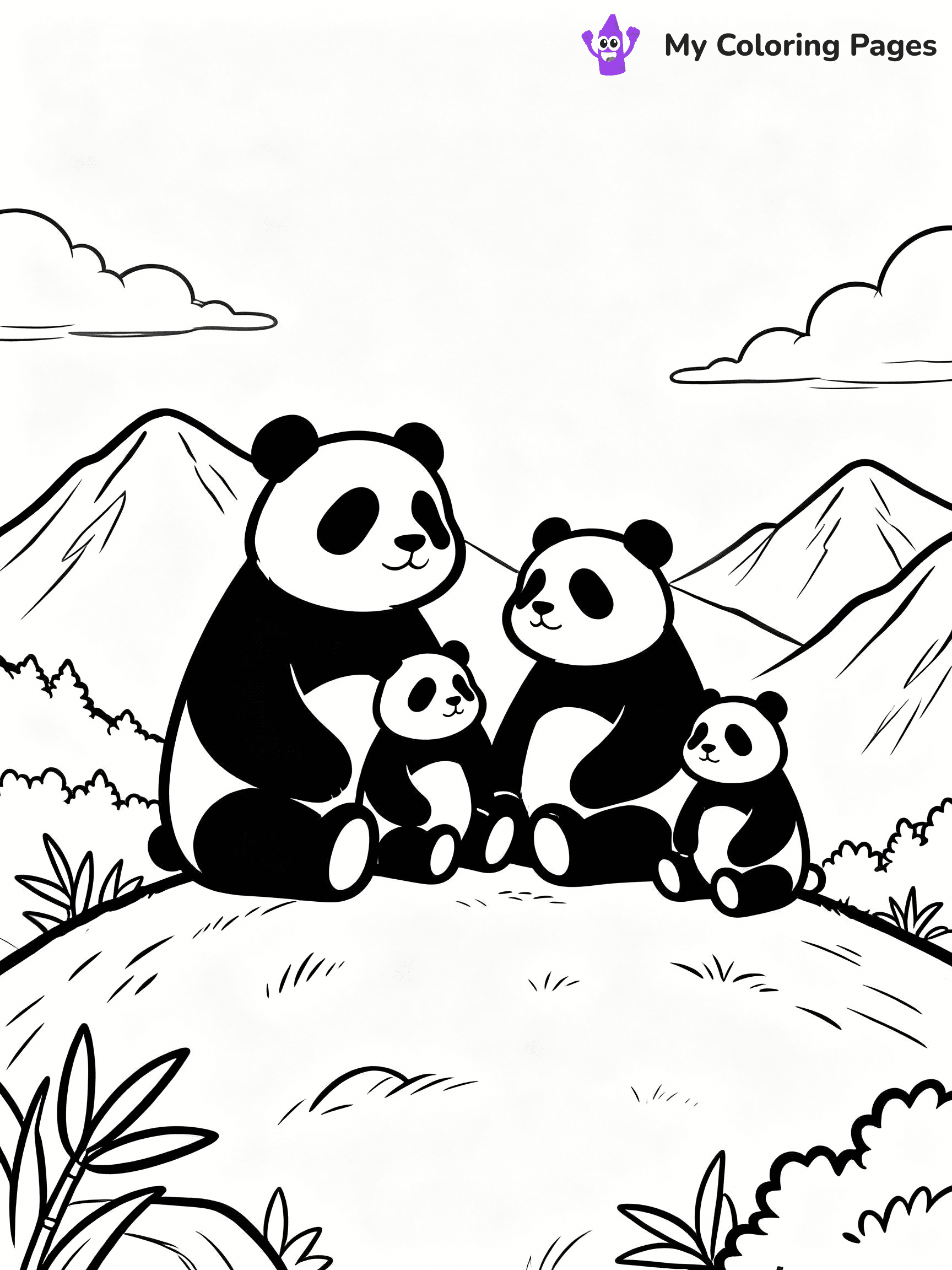 Panda Coloring Pages - 13