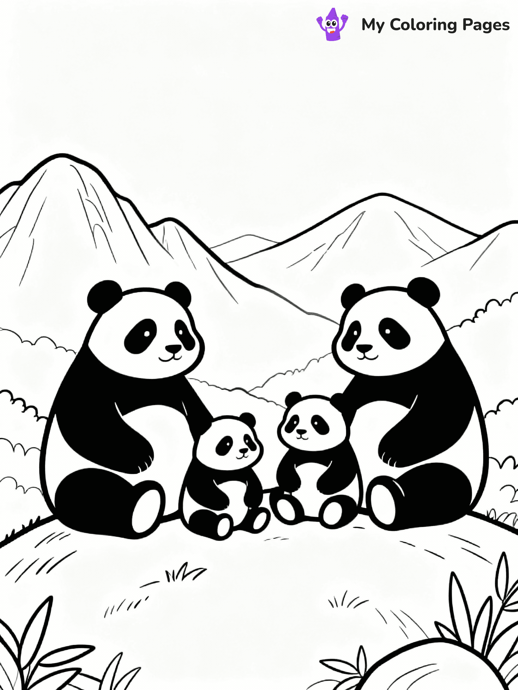Panda Coloring Pages - 10