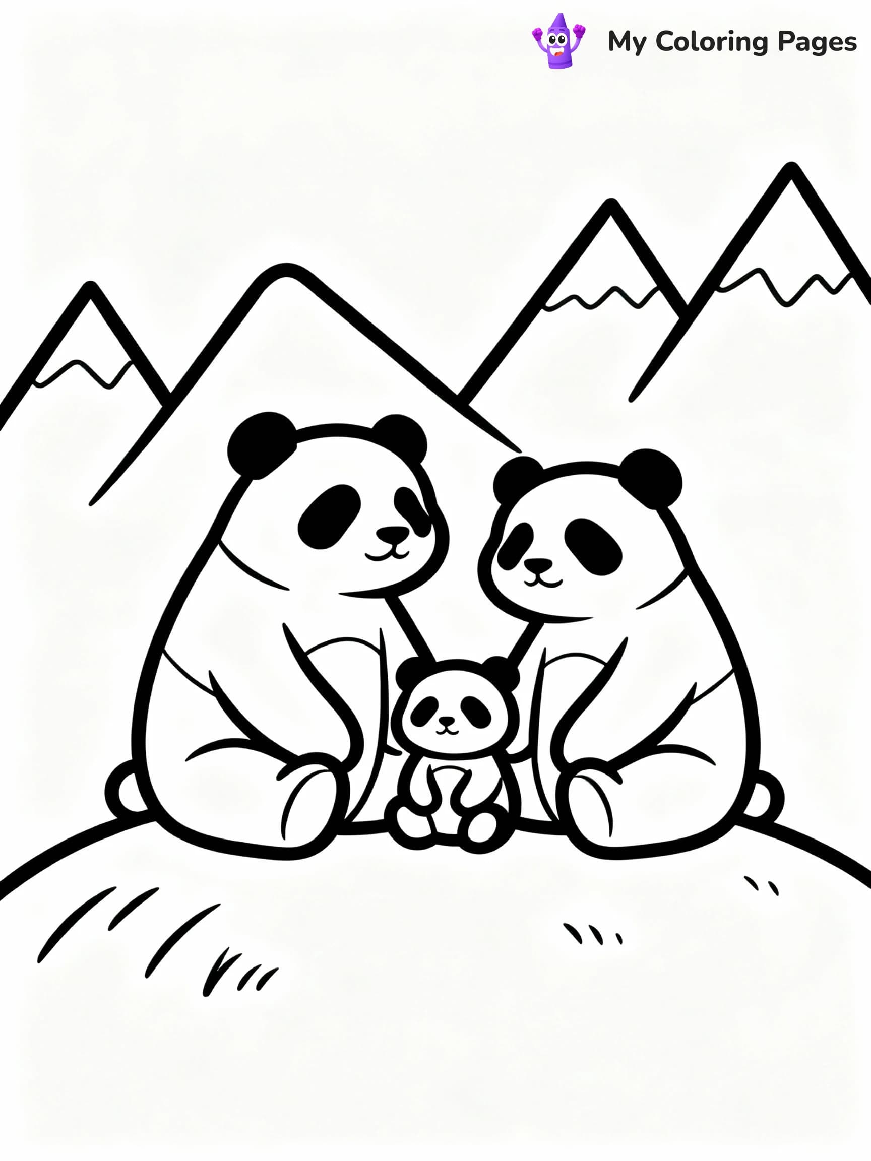 Panda Coloring Pages - 9