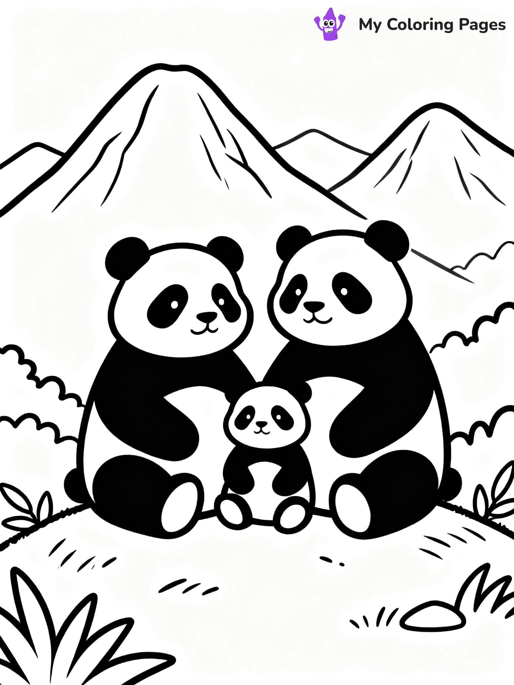 Panda Coloring Pages - 6