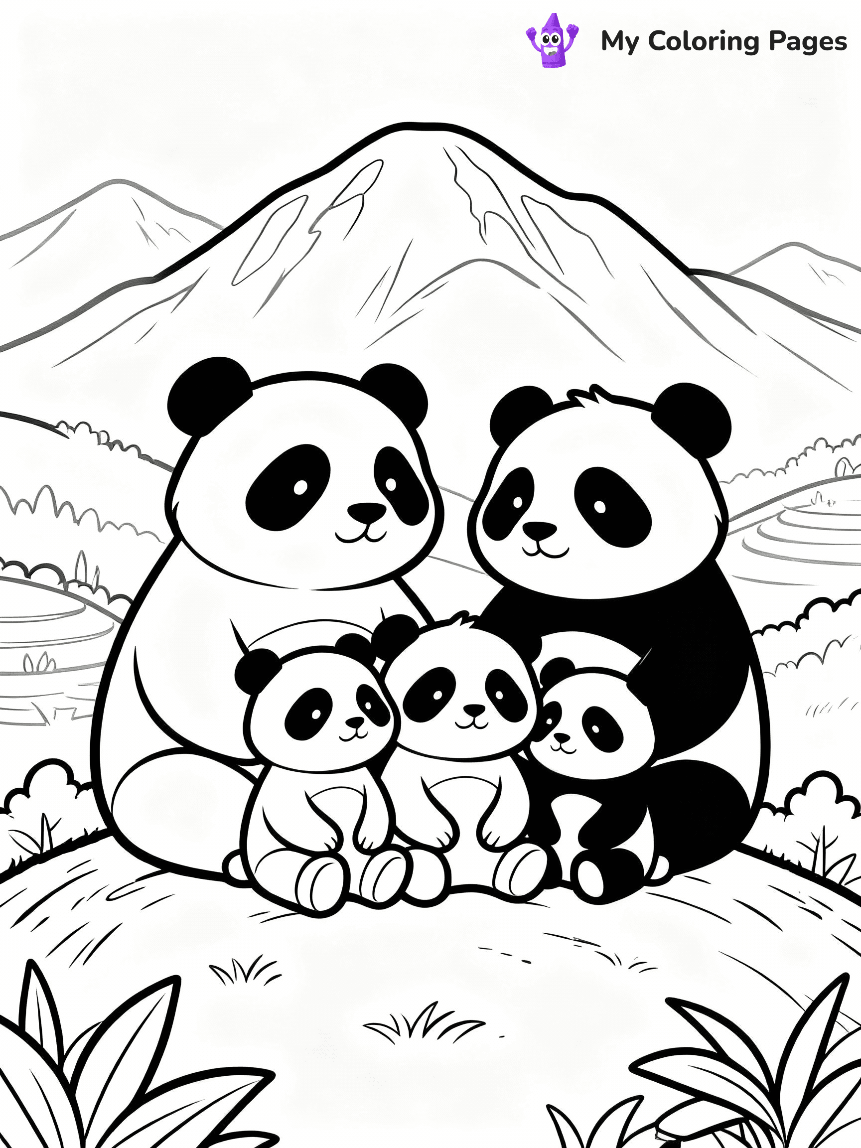 Panda Coloring Pages - 5