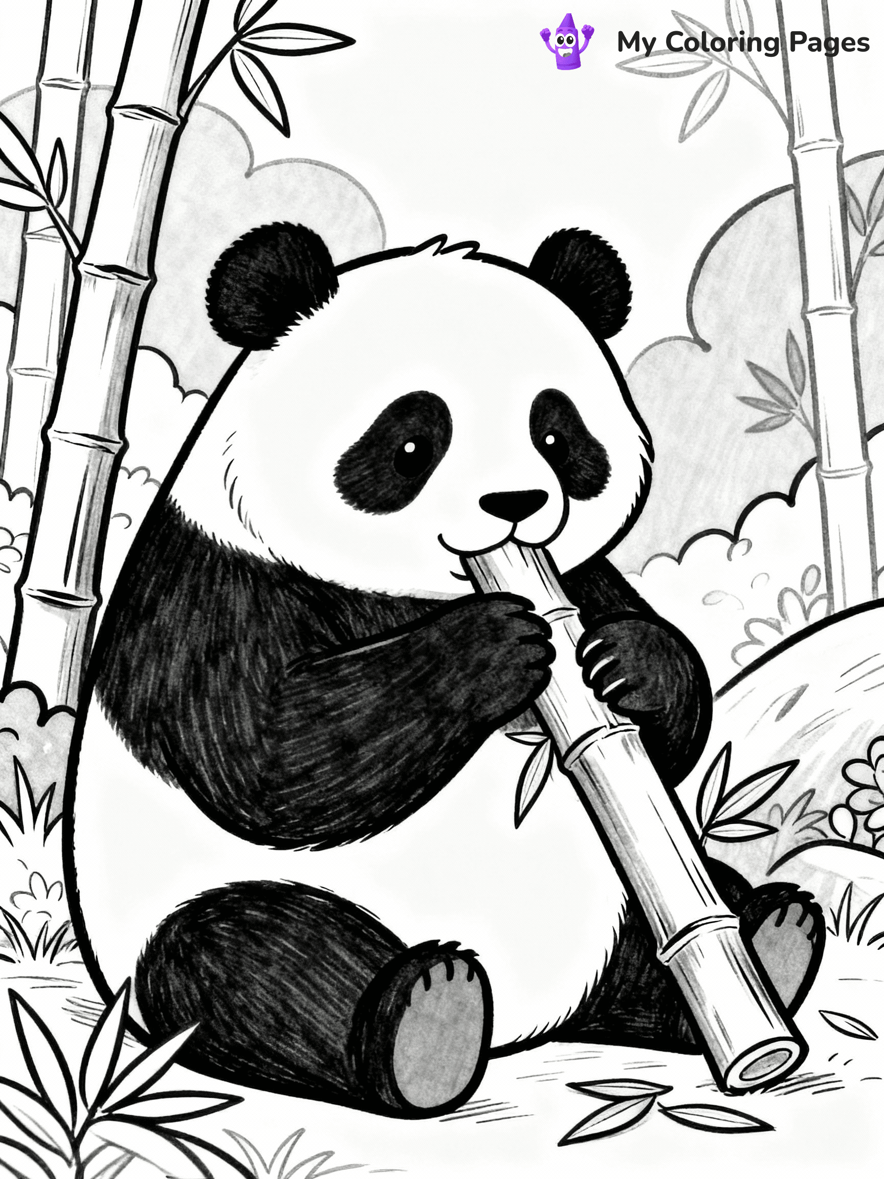 Panda Coloring Pages - 1