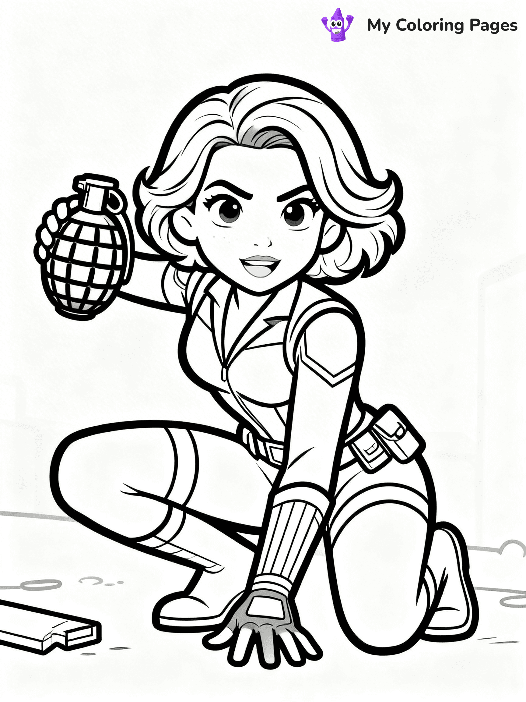 Black Widow Coloring Pages - 24