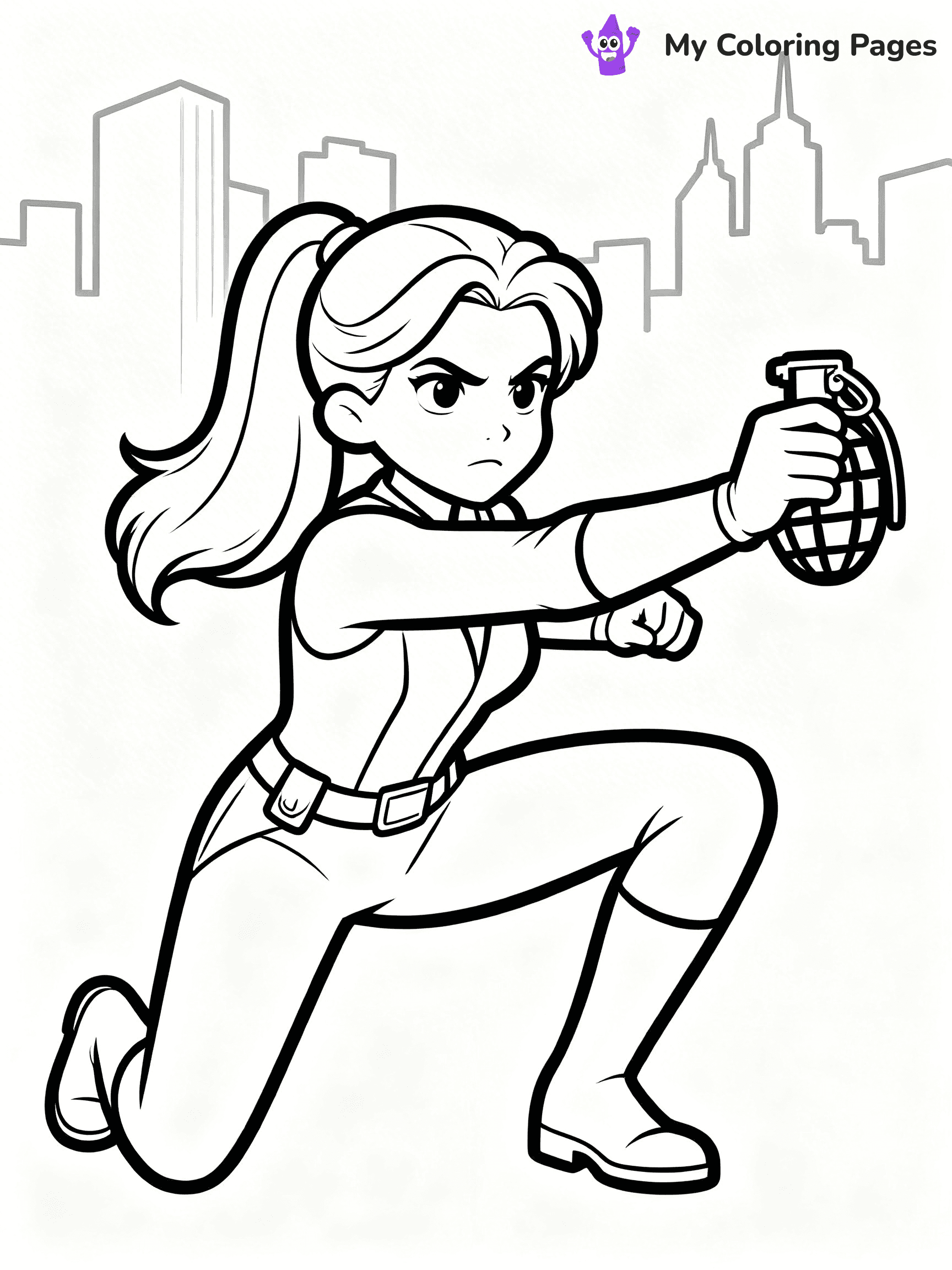 Black Widow Coloring Pages - 23